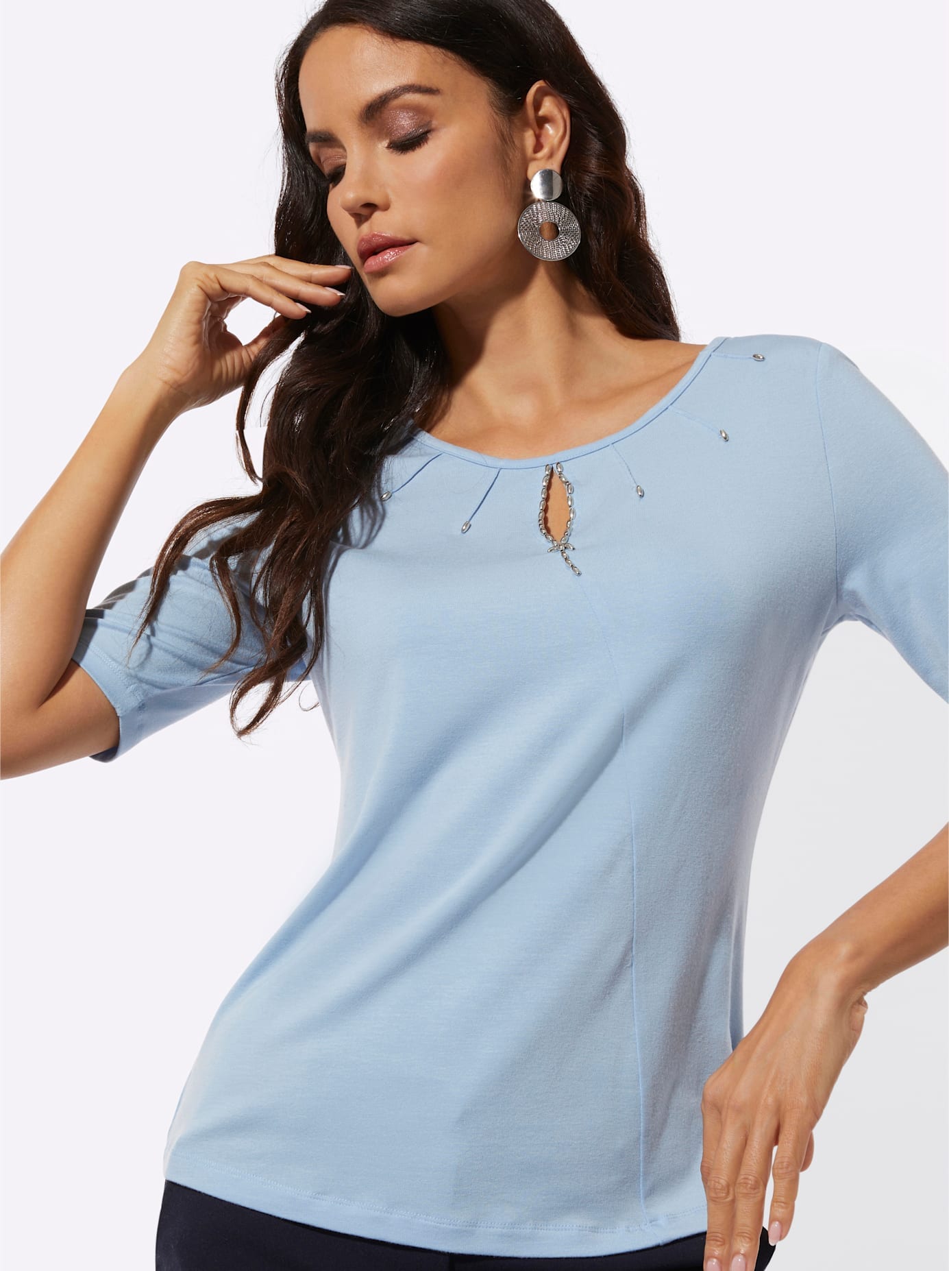 creation L T-shirt à manches courtes »Lyocell-Shirt« 1 pièces