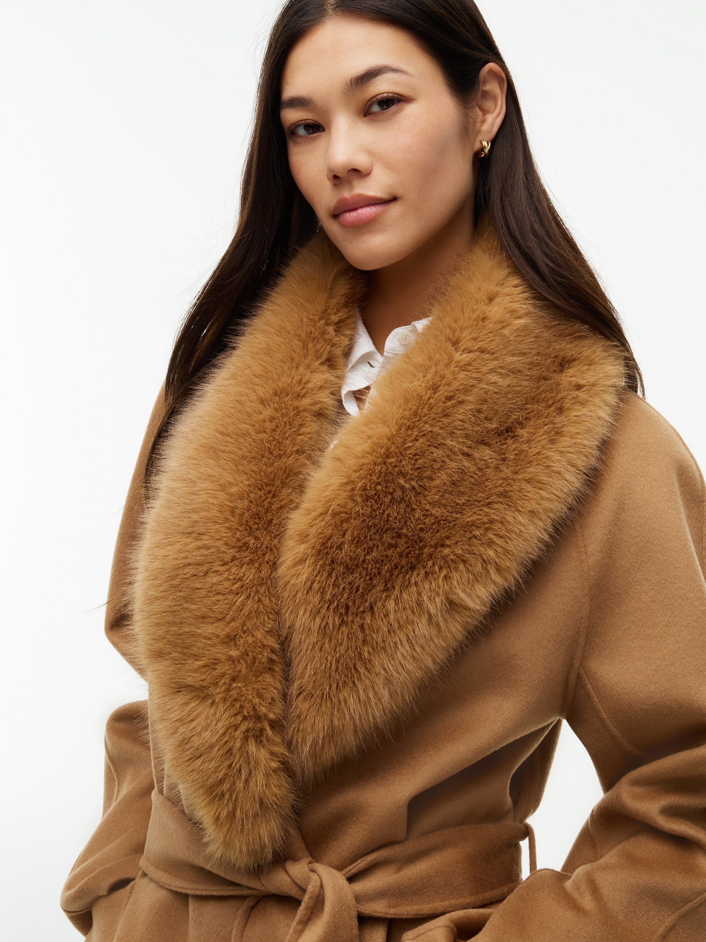 Tommy Hilfiger Langmantel »DF WOOL REG BELTED COAT« Materialmix, mit Wolle