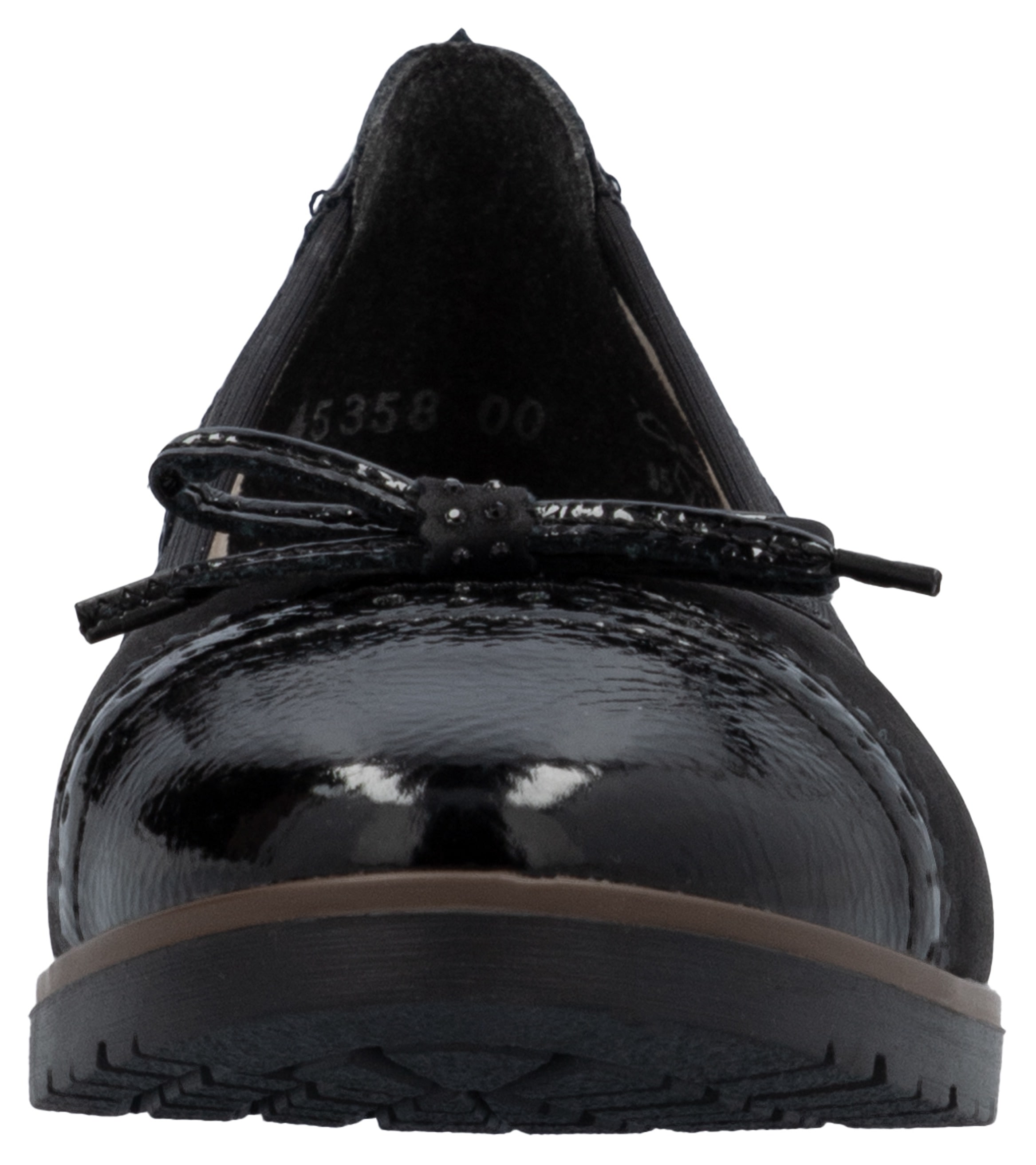 Rieker Ballerine  , Loafer, Schlupfschuh, Flats, Slipper, Businessschuh mit Schleifchen