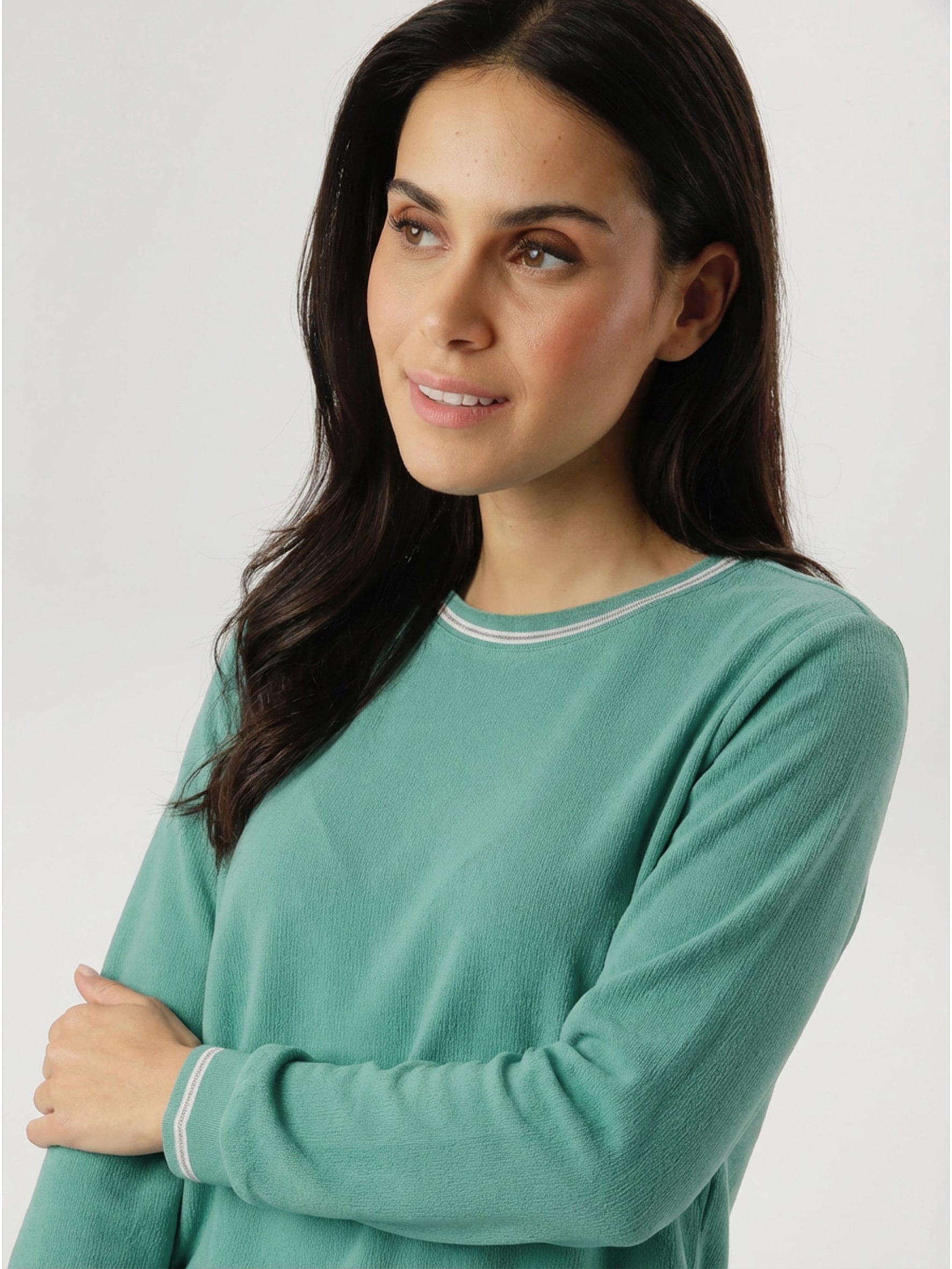 Aniston SELECTED Shirtbluse mit sportiven Bündchen