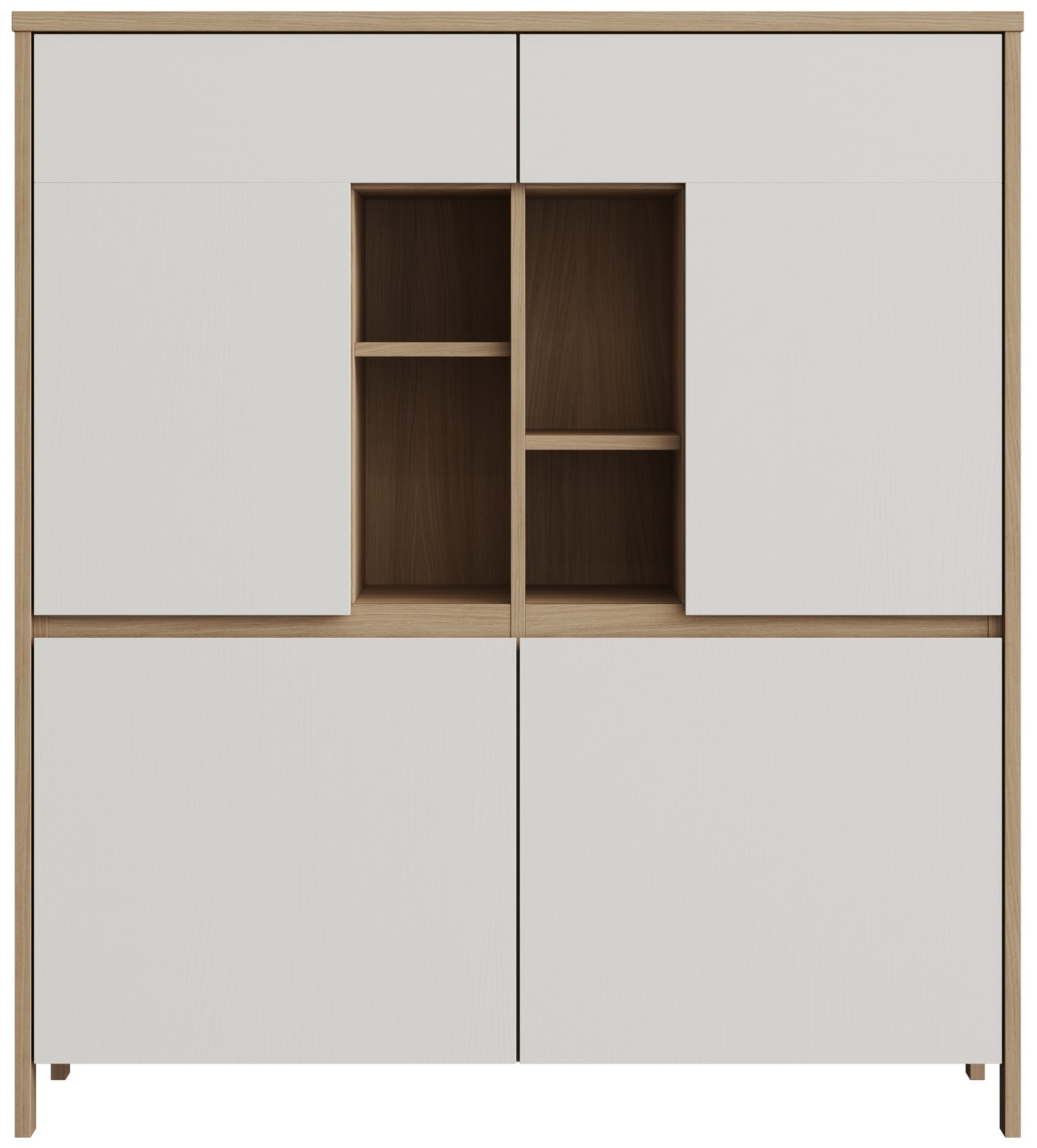 Home affaire Highboard »Stranda, moderner Schrank, Stauraumelement im Scandic-Style« elegante Rahmenoptik, ausreichend Stauraum, vielseitig einsetzbar