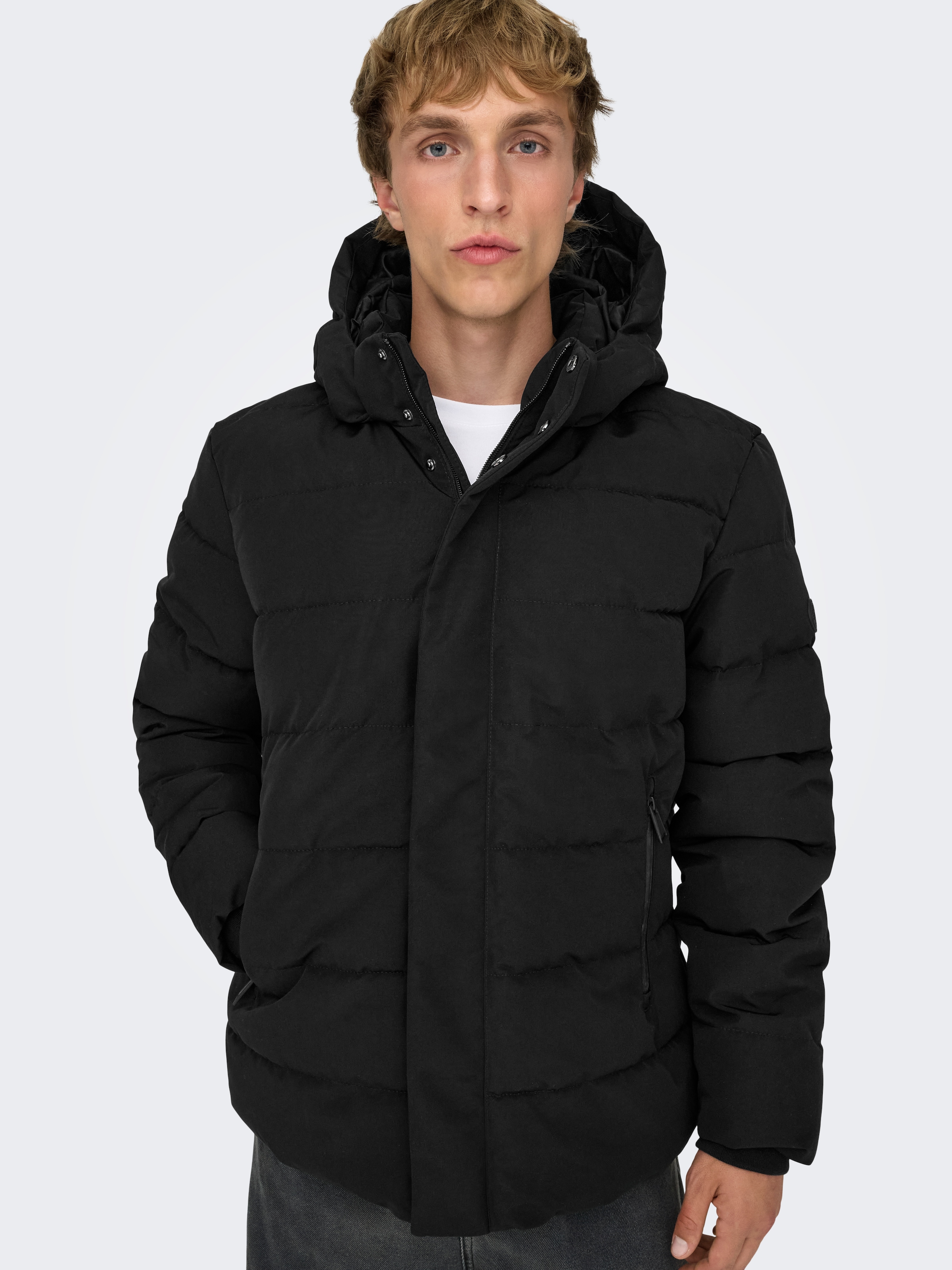 ONLY & SONS Steppjacke »ONSCAYSON PUFFA OTW NOOS« mit Kapuze
