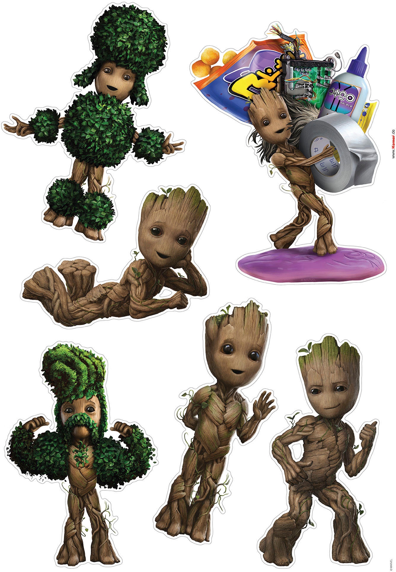 Komar Autocollant mural »I am Groot! - Grösse 50 x 70 cm« selbstklebend, Wandsticker, Kinderzimmer