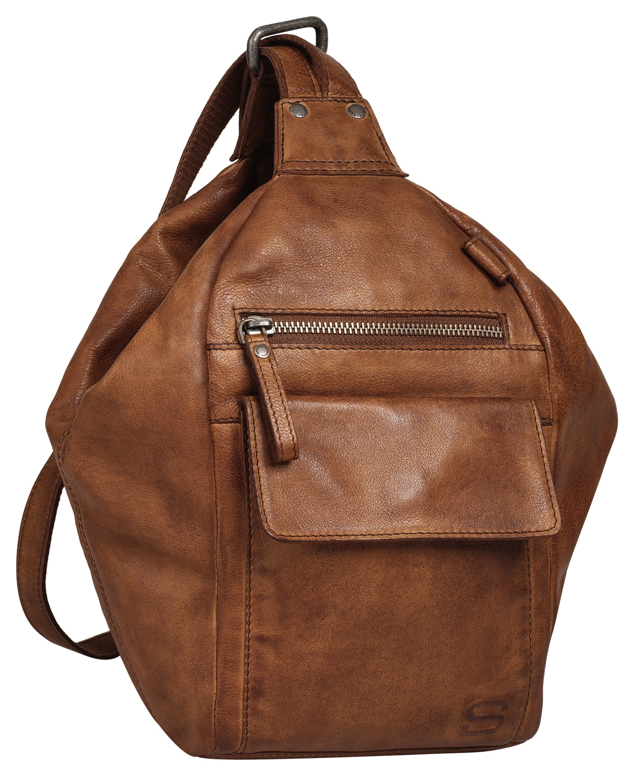Spikes & Sparrow Sac à dos de ville »SPIKES & SPARROW Damen echt Leder« cuir véritable