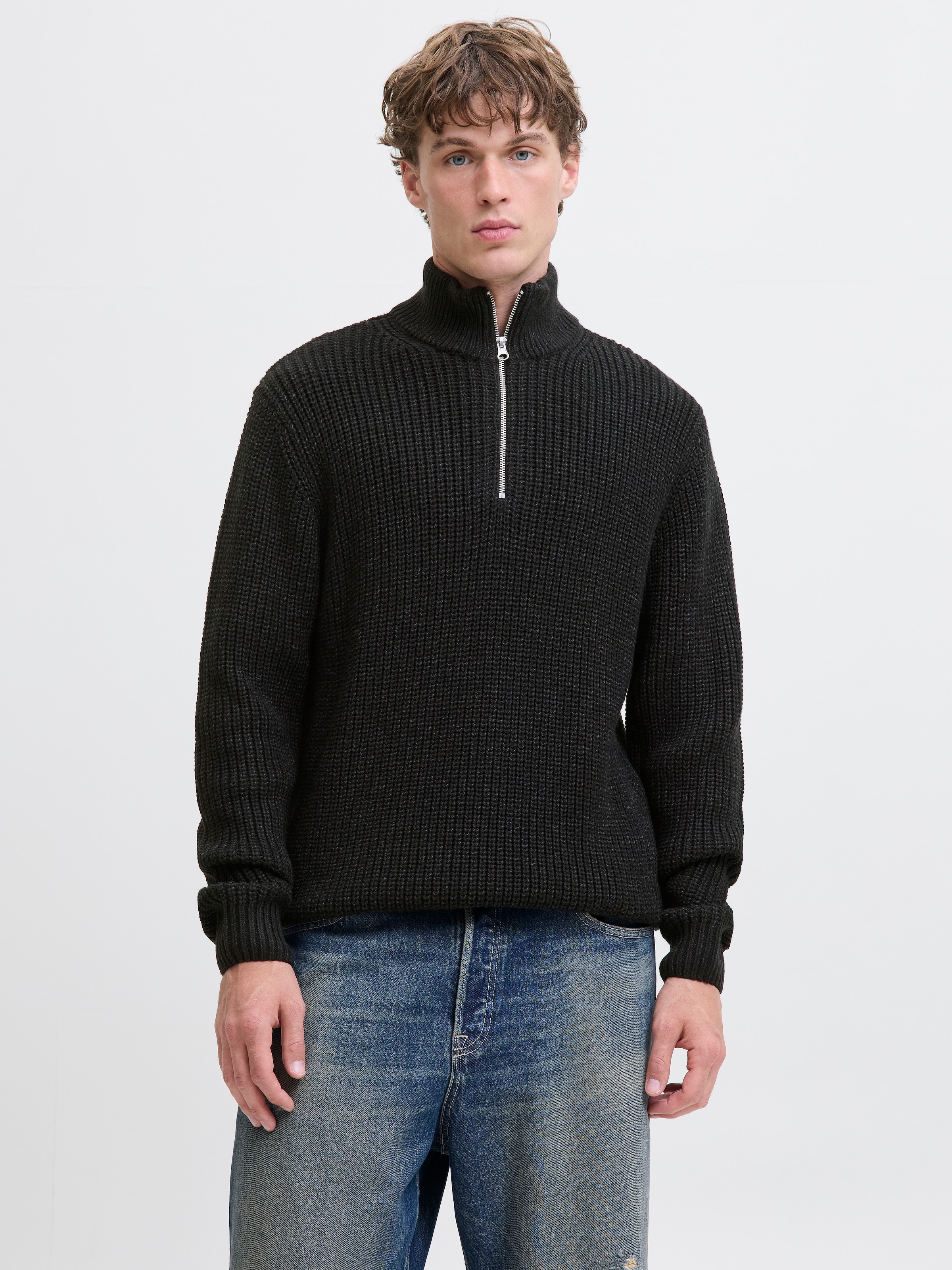 Jack & Jones Troyer »JORBLEECKER KNIT HALF ZIP BF«