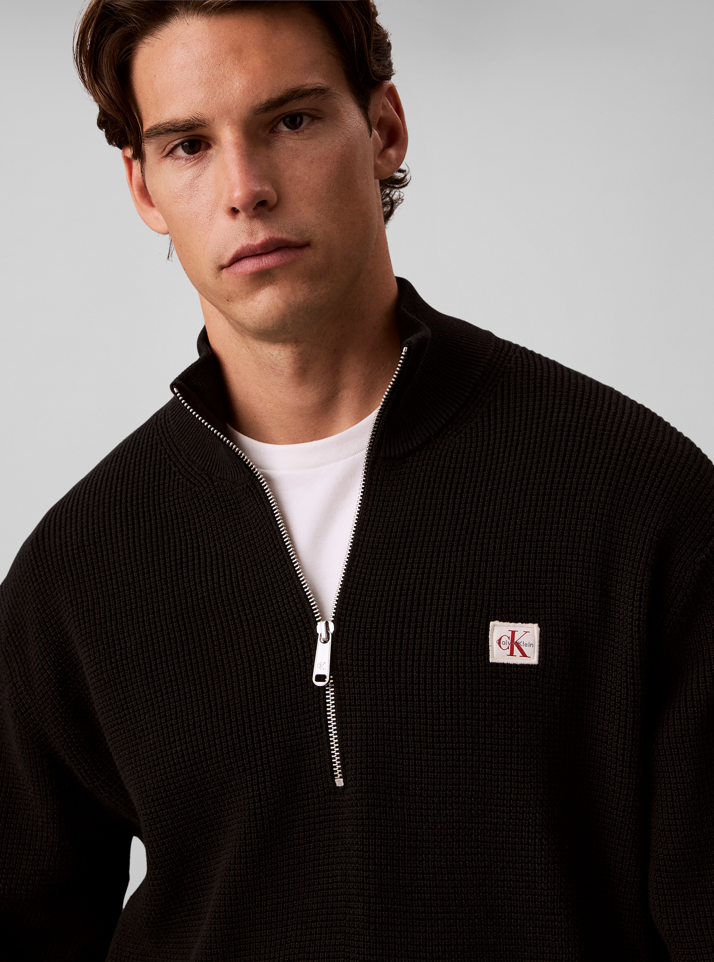 Calvin Klein Jeans Troyer Regular fit avec col Troyer