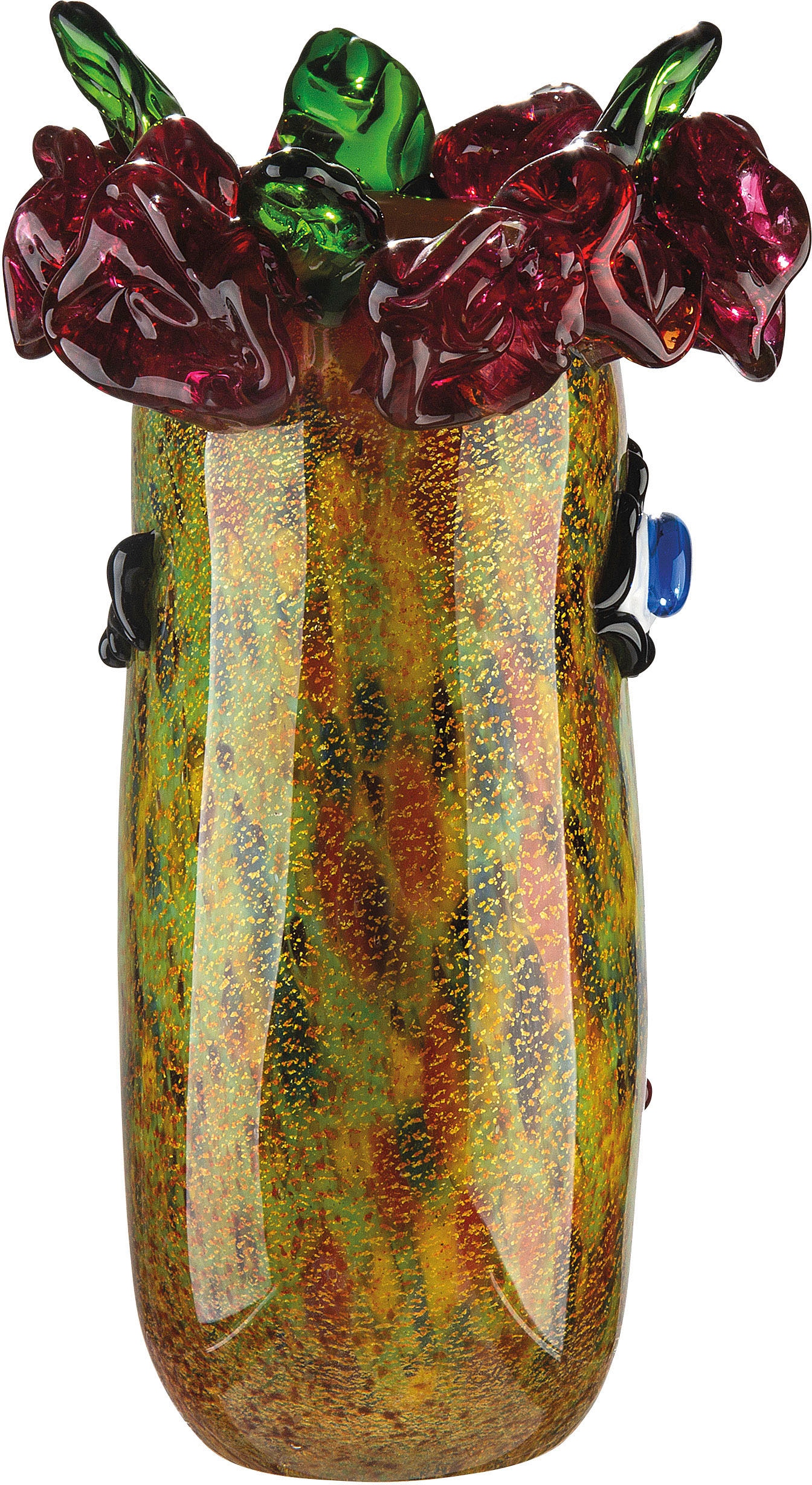 Casablanca by Gilde Tischvase »Floro« dekorative Vase aus Glas, Blumenvase