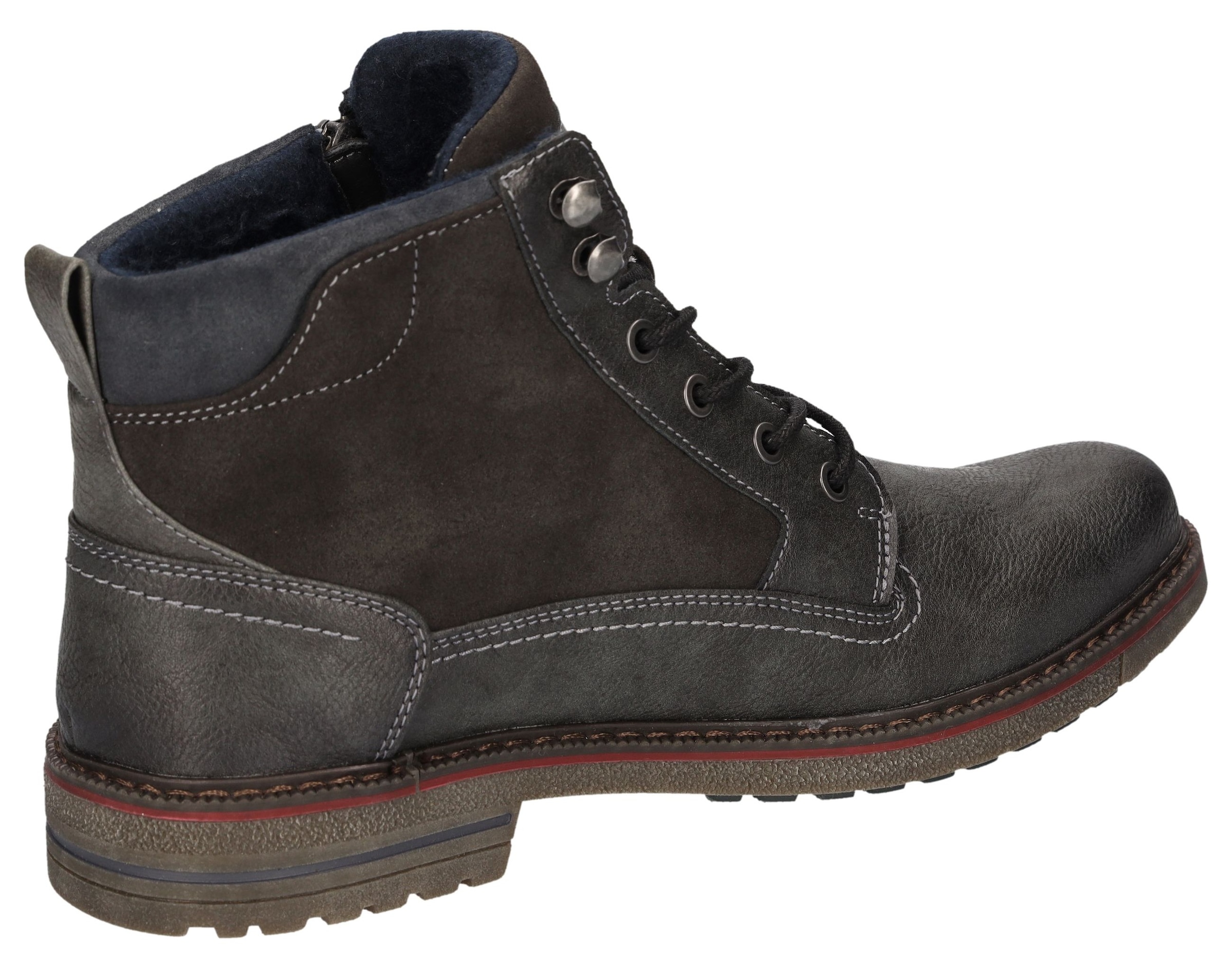LERROS Schnürboots  Schnürboots, mit seitlichem Reissverschluss