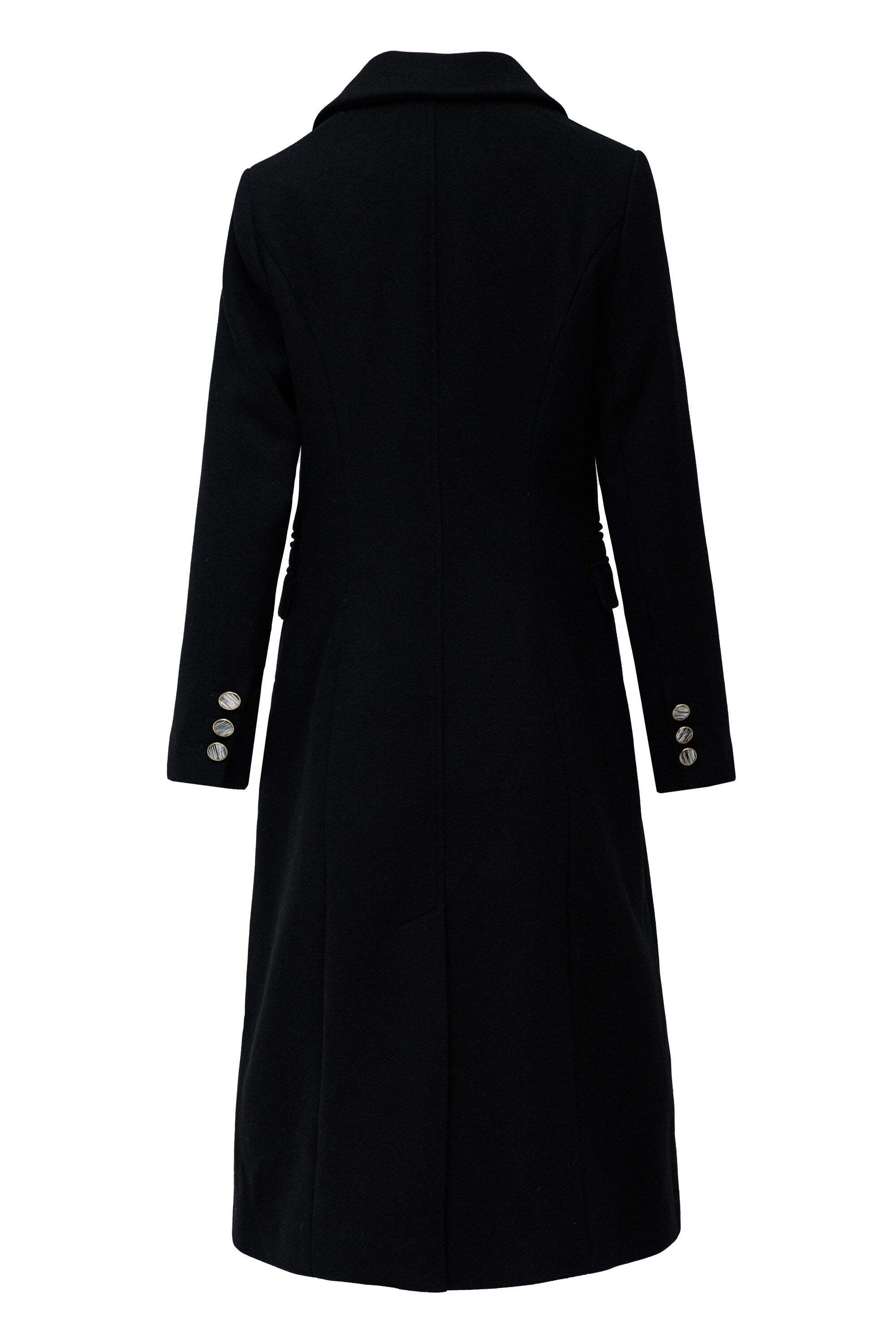 Salsa Wolljacke »Salsa Jeans Wollmantel Wool Coat With Faux Fur Collar«