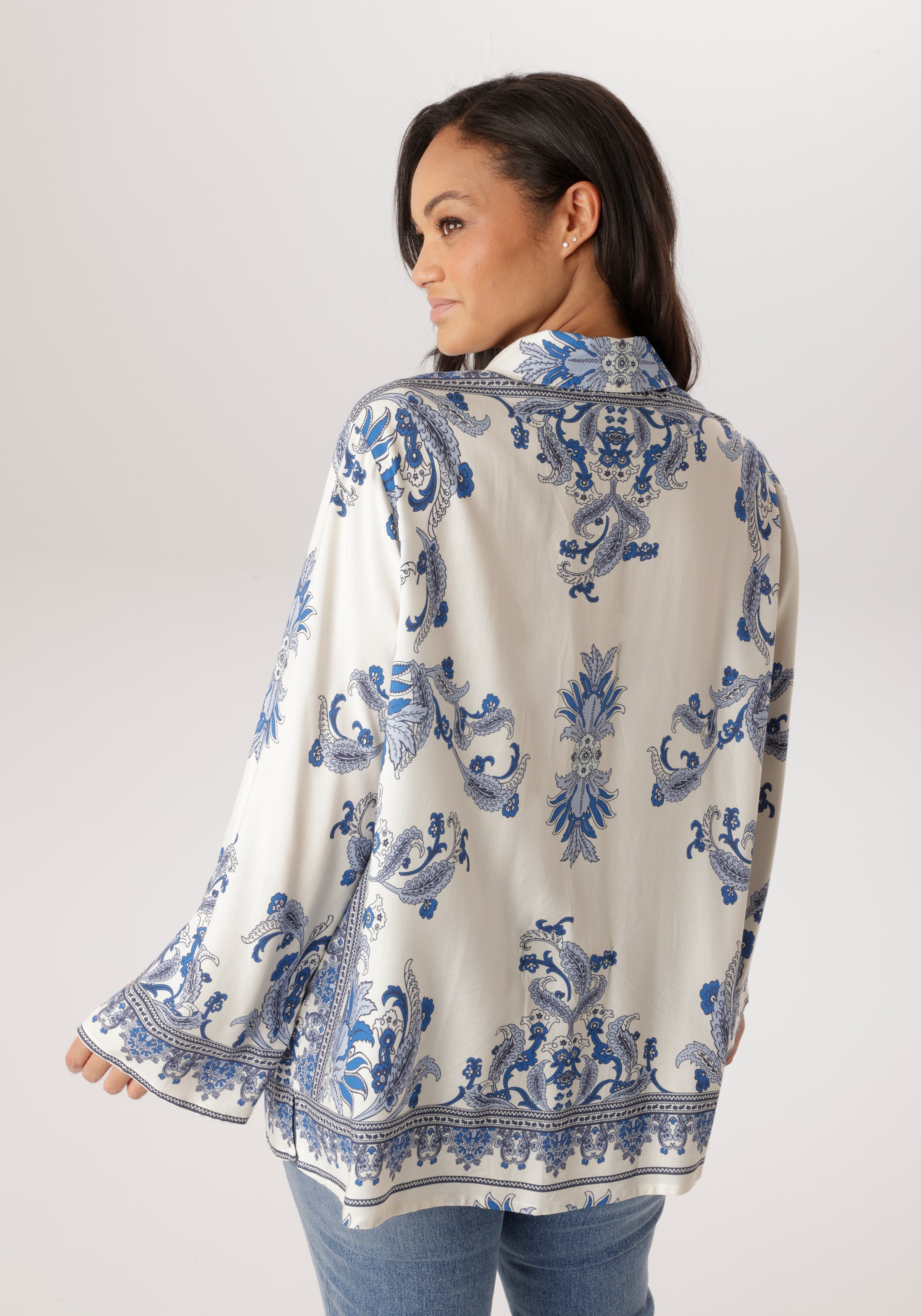 Aniston PLUS Blouse chemise mit edler Blumendruck - NEUE KOLLEKTION