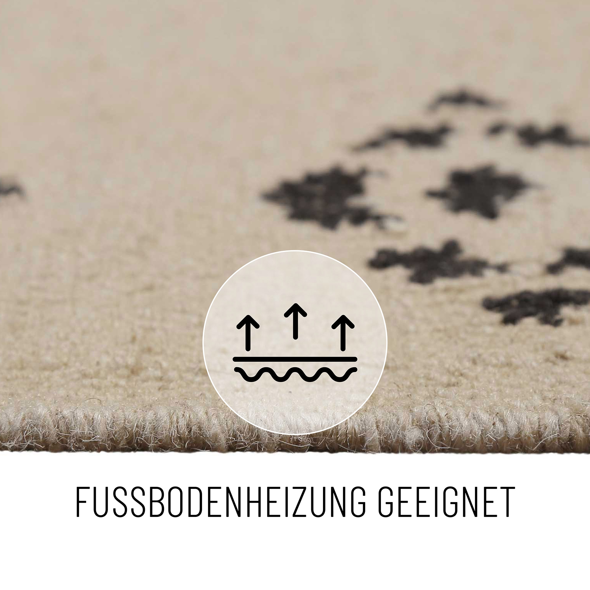 Green Looop Tapis en laine »Belmont« Rectangulaire 5 mm Höhe Fransen, Kelim, handgewebt, Natur, Wohnzimmer, Schlafzimmer, Raute