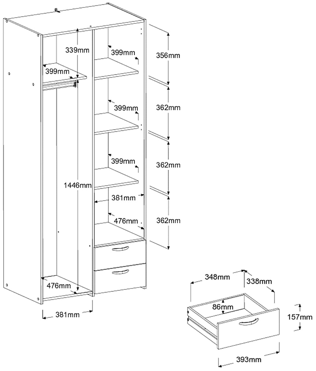 Parisot Jugendzimmer-Set »Milky 22« Set, 2 tlg.