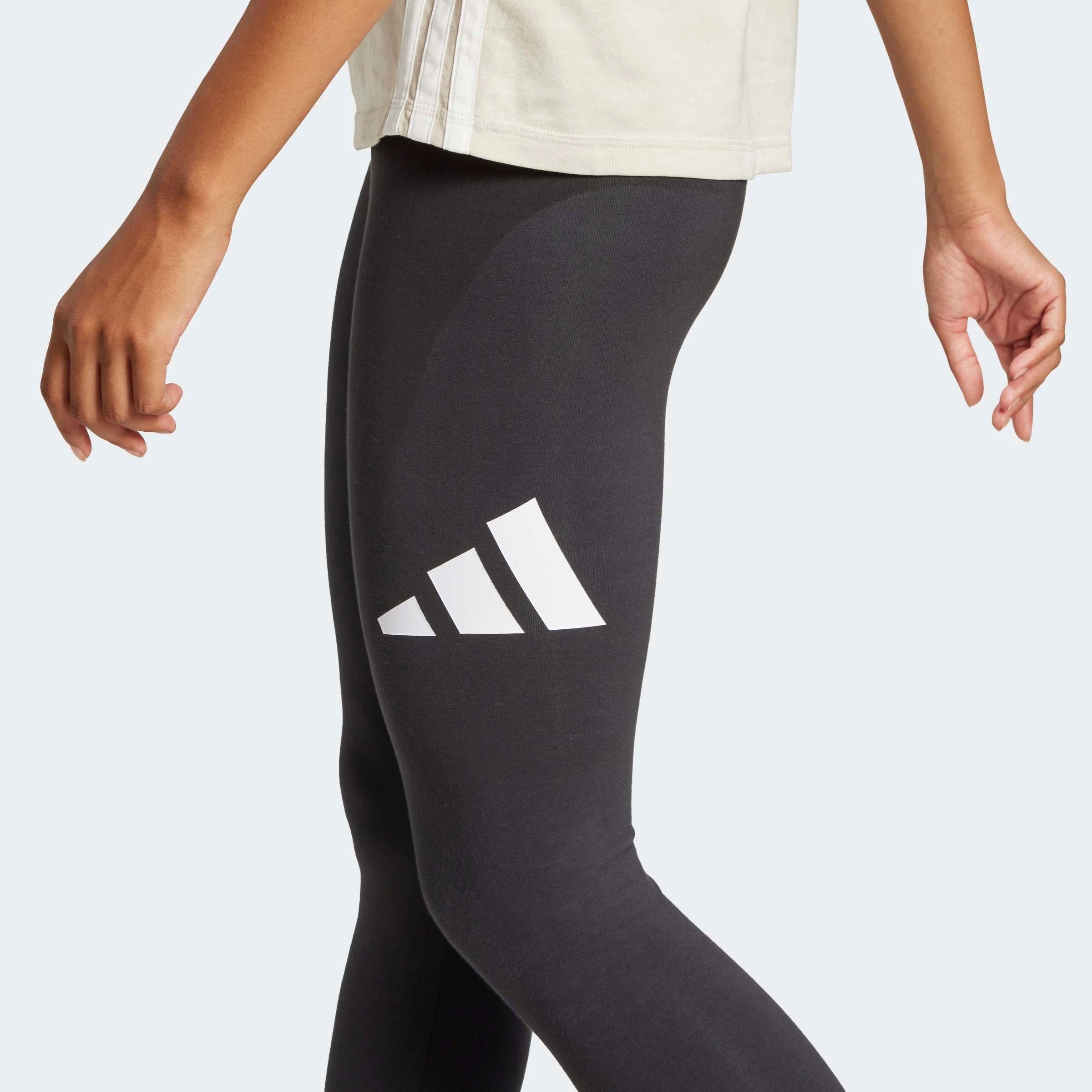adidas Sportswear Caleçon d'entraînement »ESSENTIALS BIG LOGO COTTON LEGGINGS«  mit hohem Bund, aus Baumwolle und Elasthan, stretchig