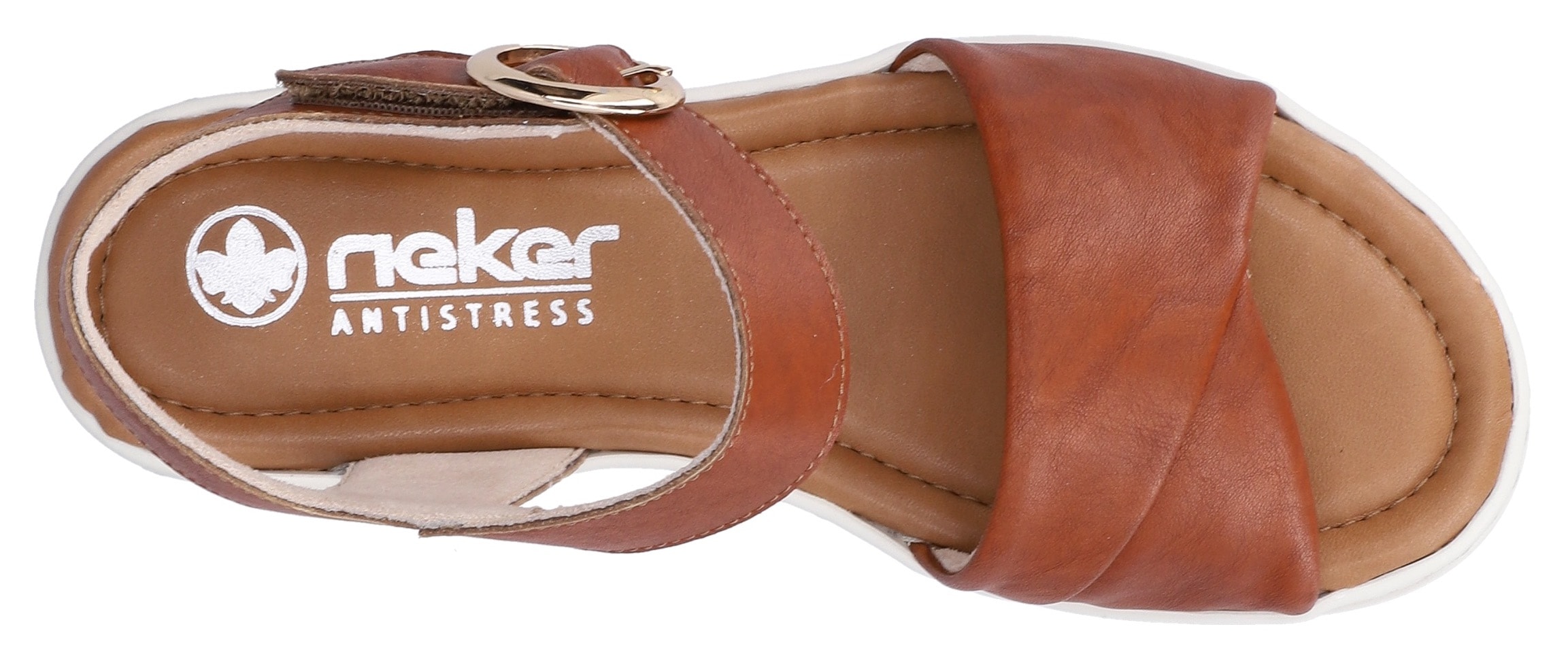 Rieker Sandales compensées  Chaussure d'été, chaussure de vacances, sandale avec scratch