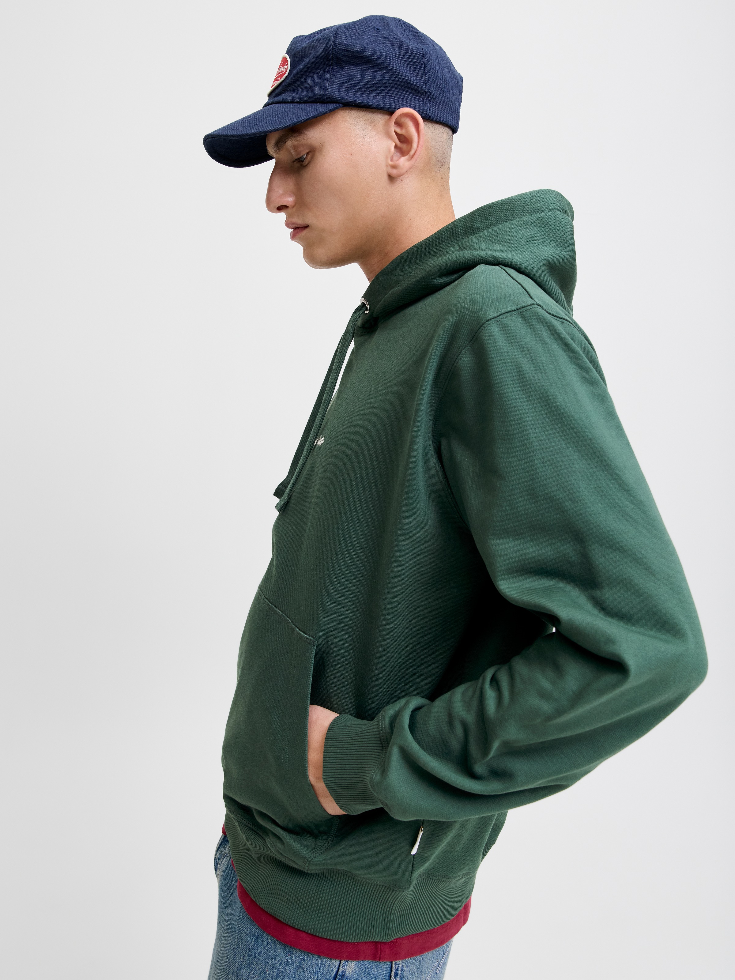 Jack & Jones Sweat à capuche »JORNORREBRO EMB SWEAT HOOD NOOS«, avec impression logo
