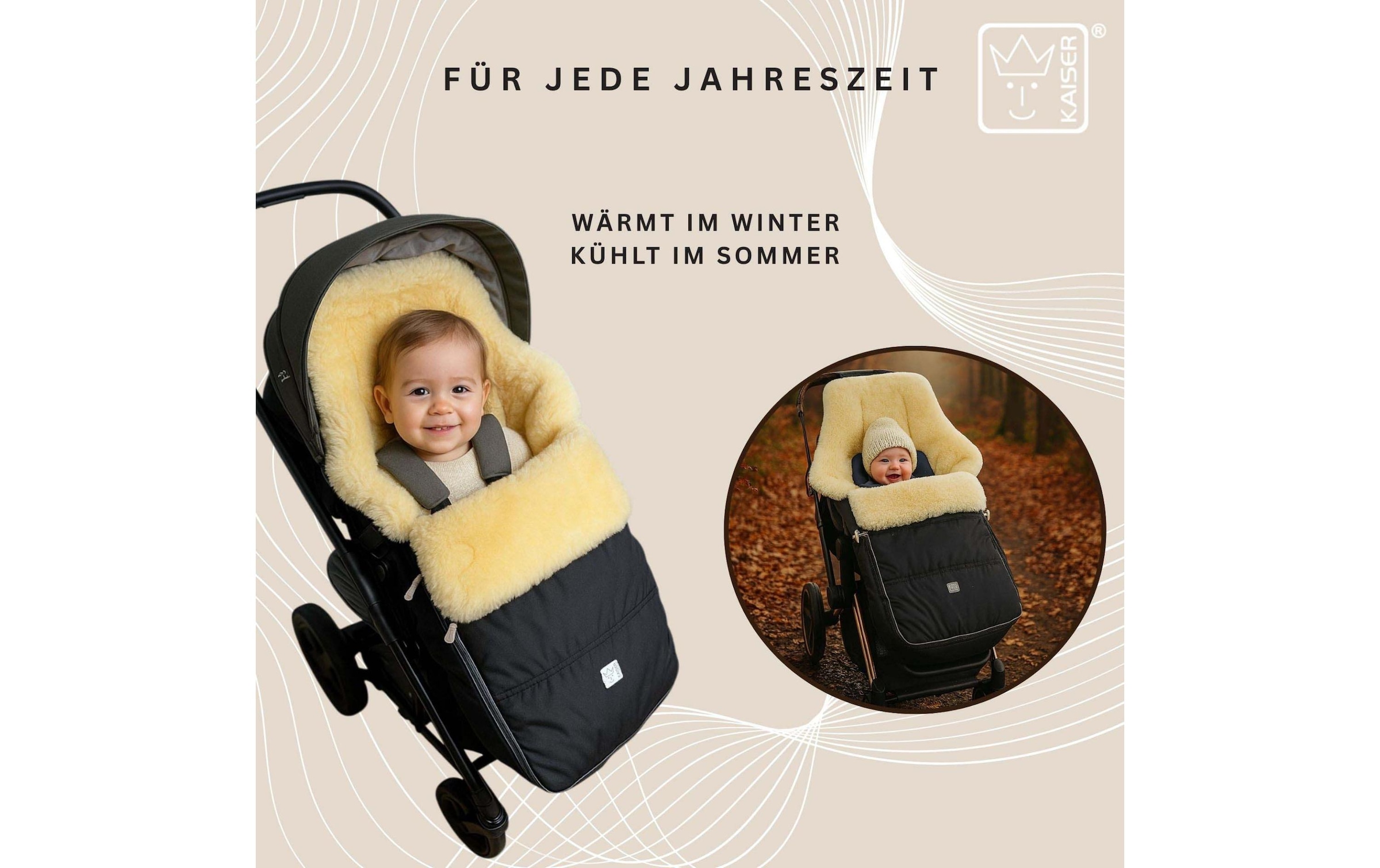 Kaiser Fusssack »Dublas 2.0 aus Lammfell«