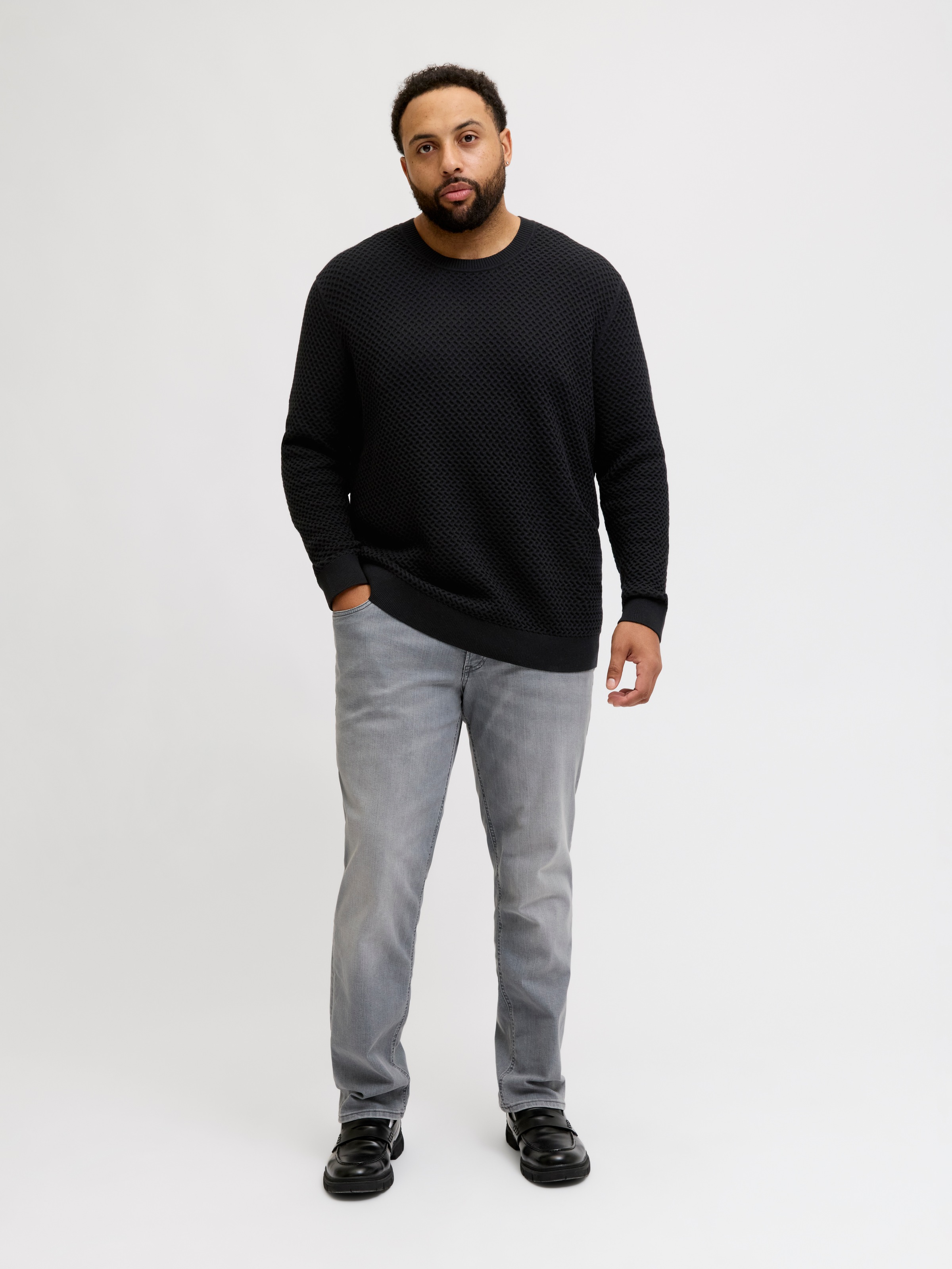 Jack & Jones PlusSize Pull en tricot »JPRBLUBARKLEY KNIT CREW NECK PLS«
