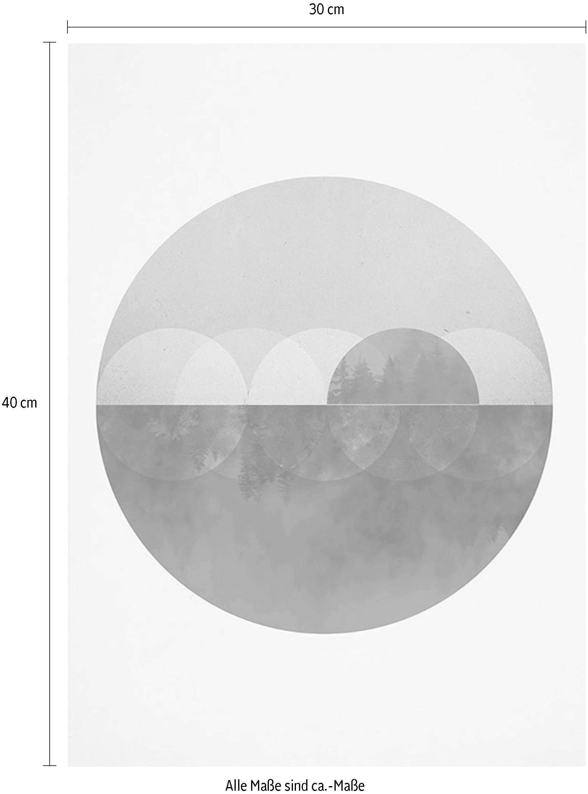 Komar Bild »Mirrors« Abstrakt 1 Stk. tlg. Wandbild zur Dekoration - ohne Rahmen