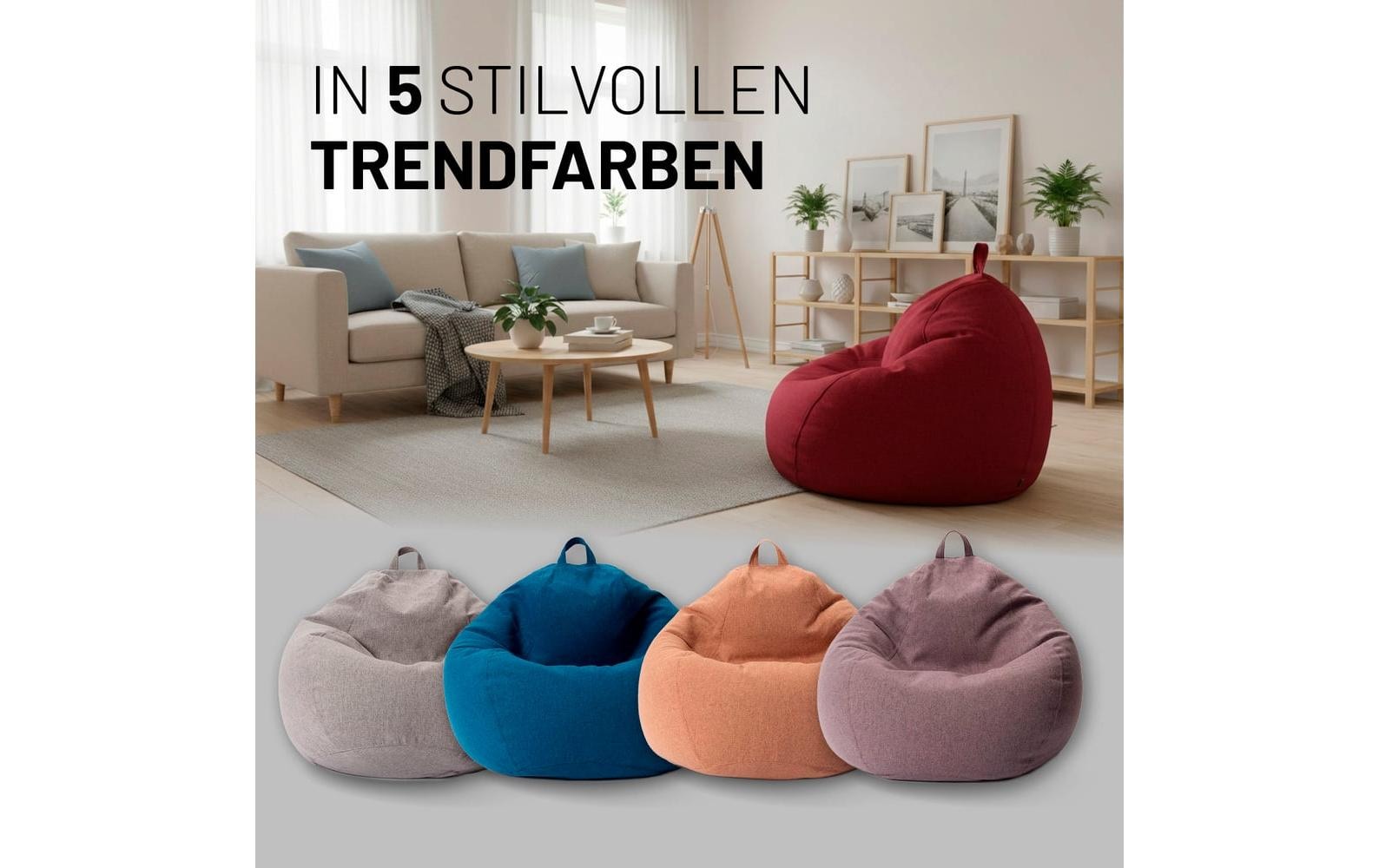 Lumaland Pouf »Lumaland Sitzsack Comfort 120 l «