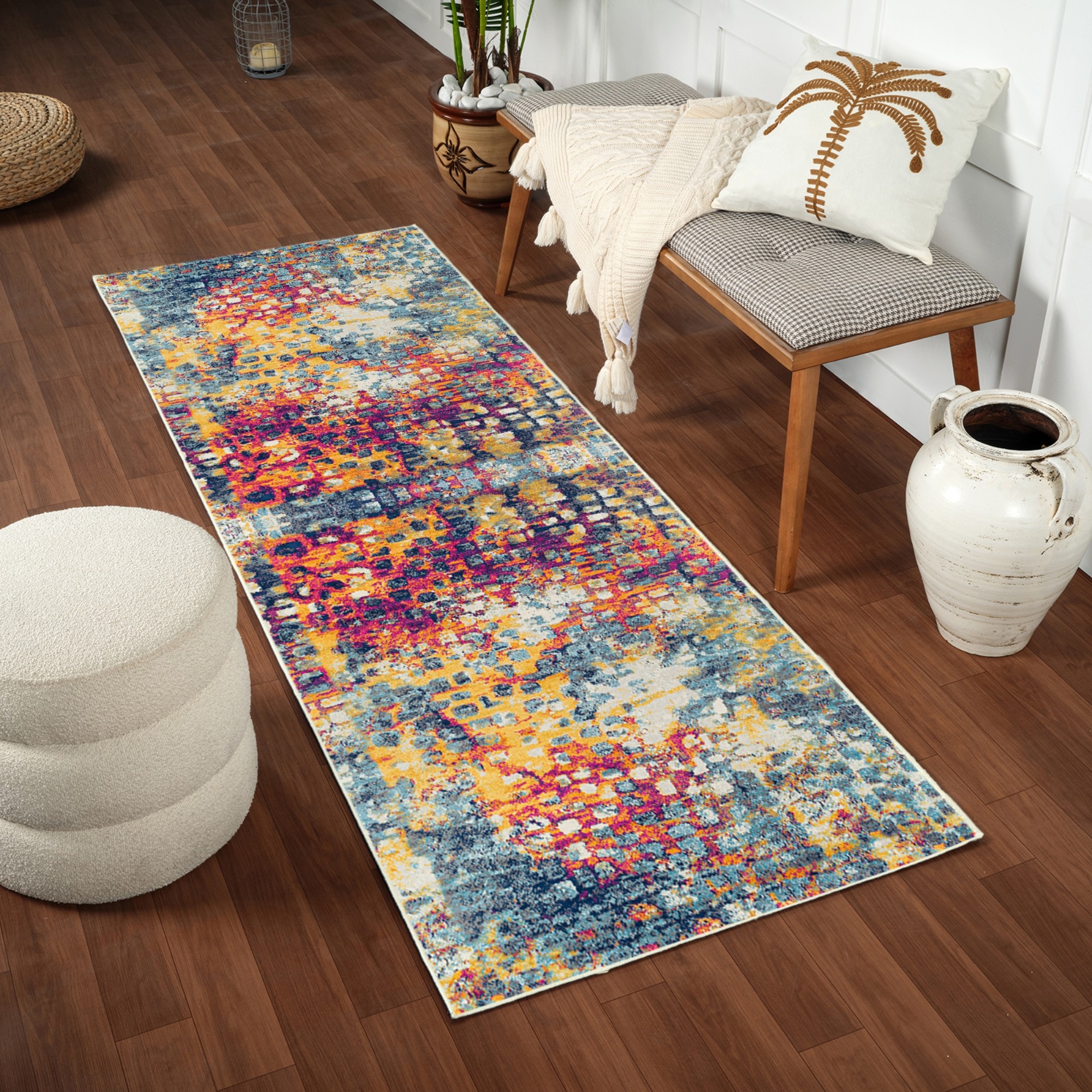 Livabliss Tapis »MOORE« Rectangulaire 10 mm Höhe tapis moderne abstrait effet marbre