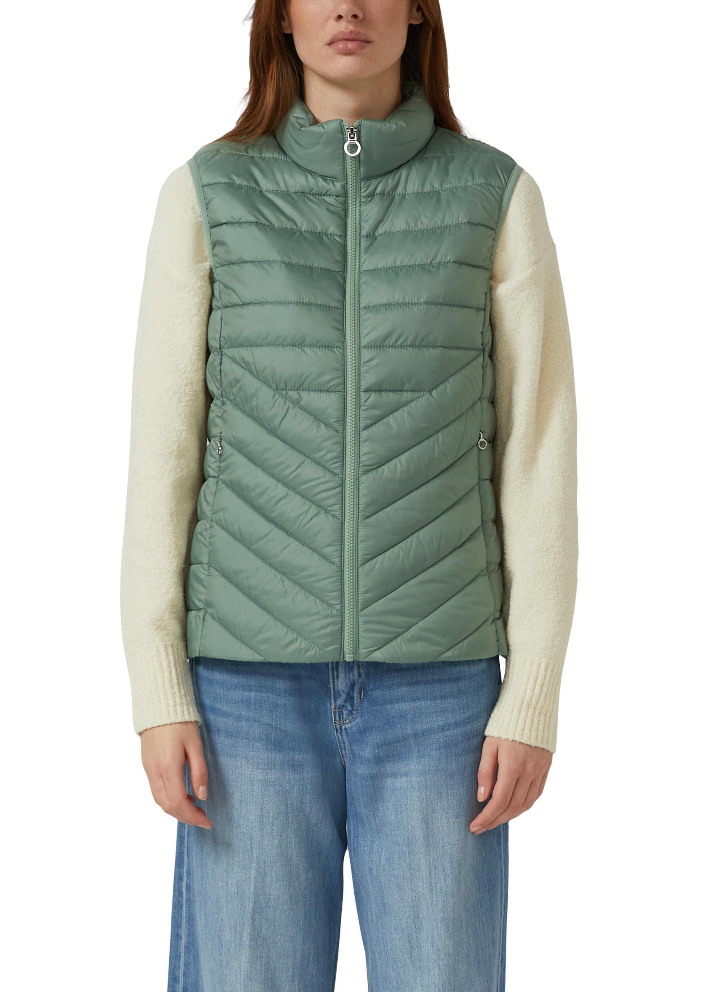s.Oliver Gilet matelassé mit Stehkragen