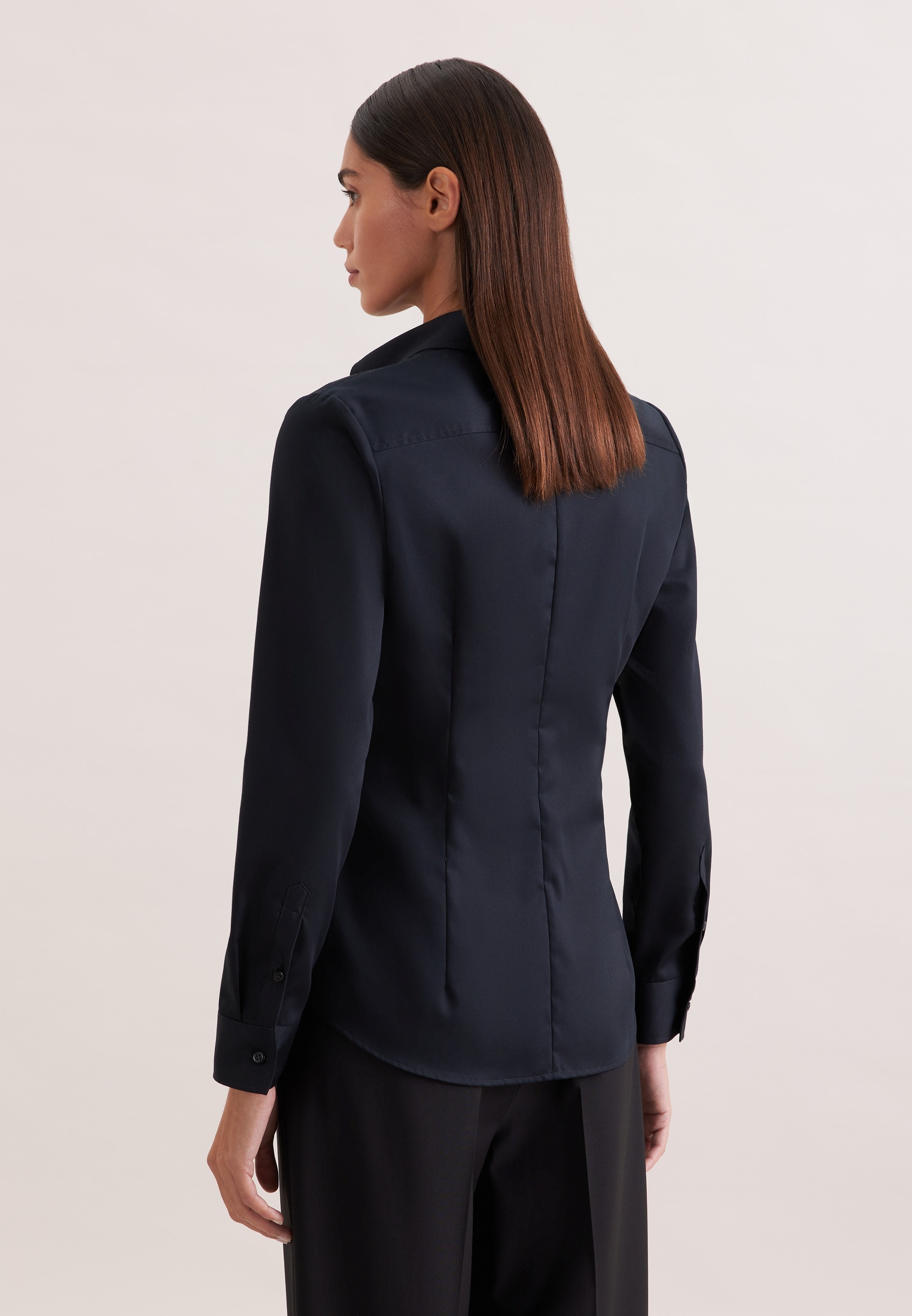 seidensticker Blouse chemise »Schwarze Rose« 1/1 Kragen Uni