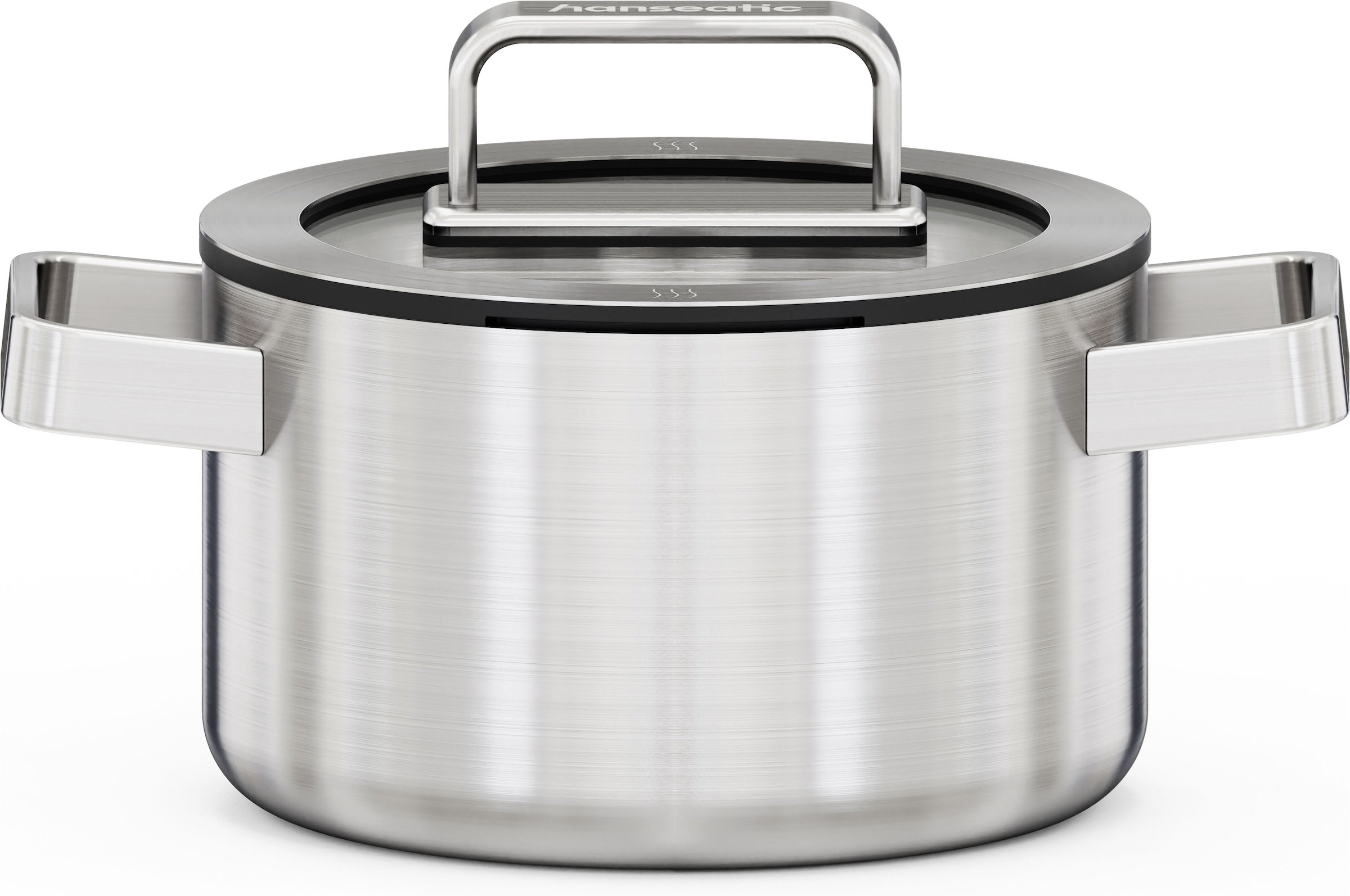 Hanseatic Topf-Set »PREMIUM« Set, Kochtopf 1x 16 cm / 1x 20 cm / 1x 24 cm, 6 tlg. Edelstahl