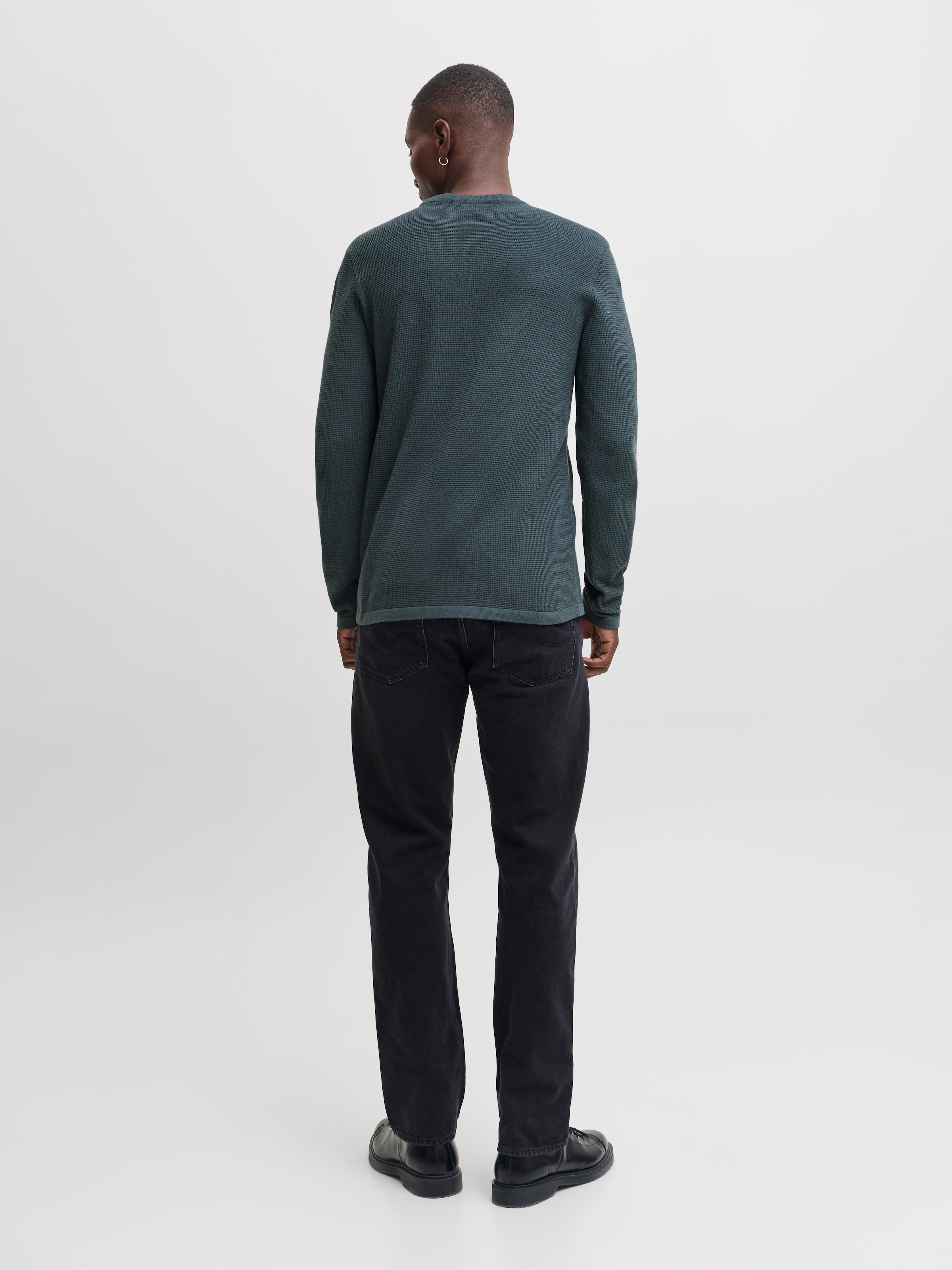 Jack & Jones Rundhalspullover »JJEAUSTIN KNIT CREW NECK NOOS« Baumwollmischung, regular fit