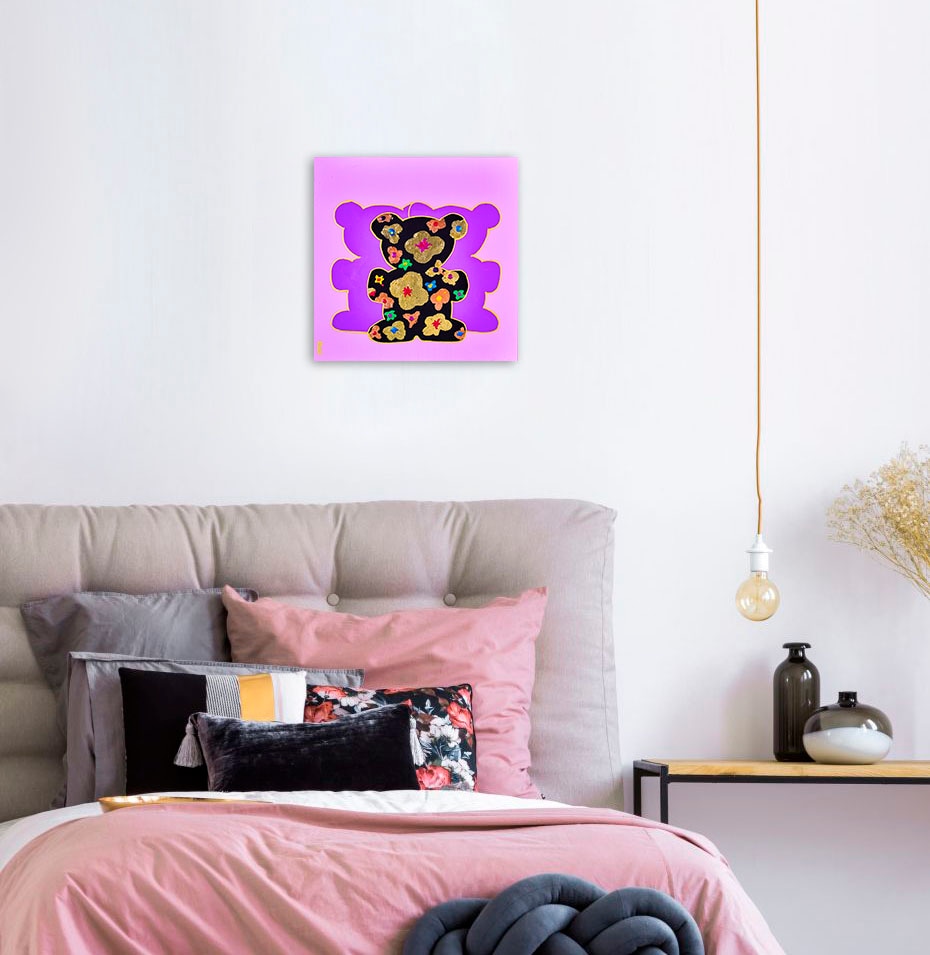 queence Leinwandbild »Bears VI« Bär | Bären | Kunst 1 Stk. tlg. Premium-Leinwandstoff, Handarbeit aus Deutschland