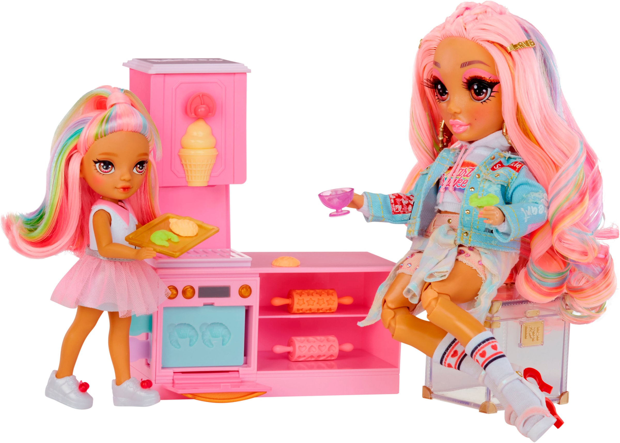 RAINBOW HIGH Minipuppe »Rainbow High Little Dessert Shop with Kandy Playset«