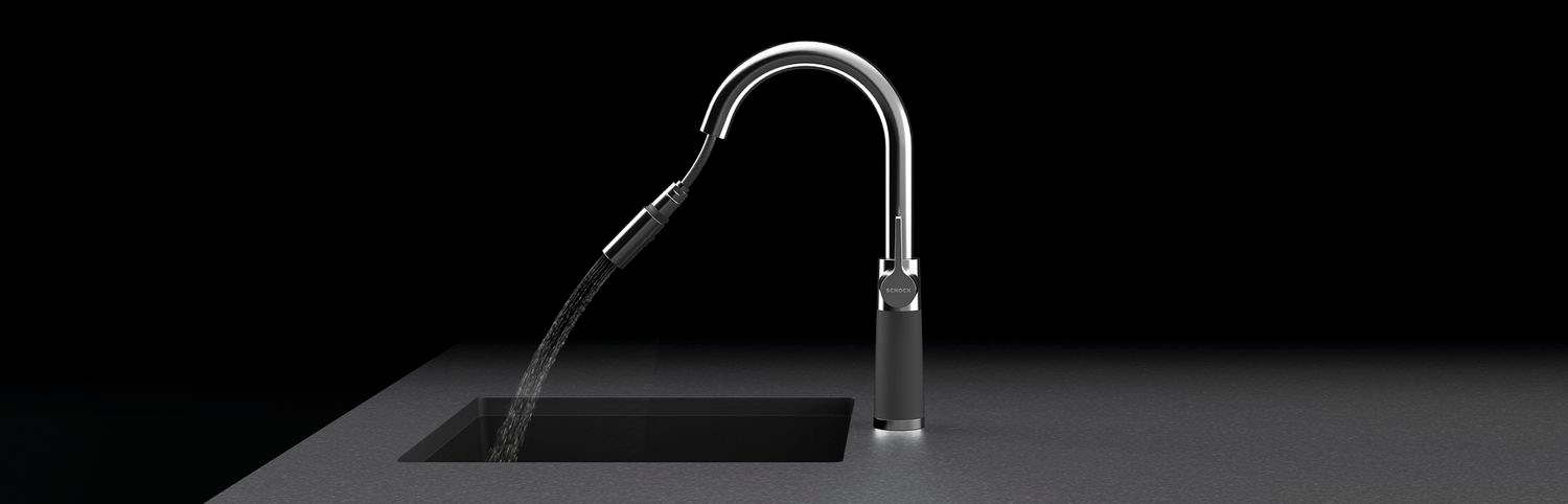 Schock Robinetterie de cuisine »SC-520 SB« ausziehbar, Strahl-Brause, Rückflussverhinderer, Schwenkbereich 120°