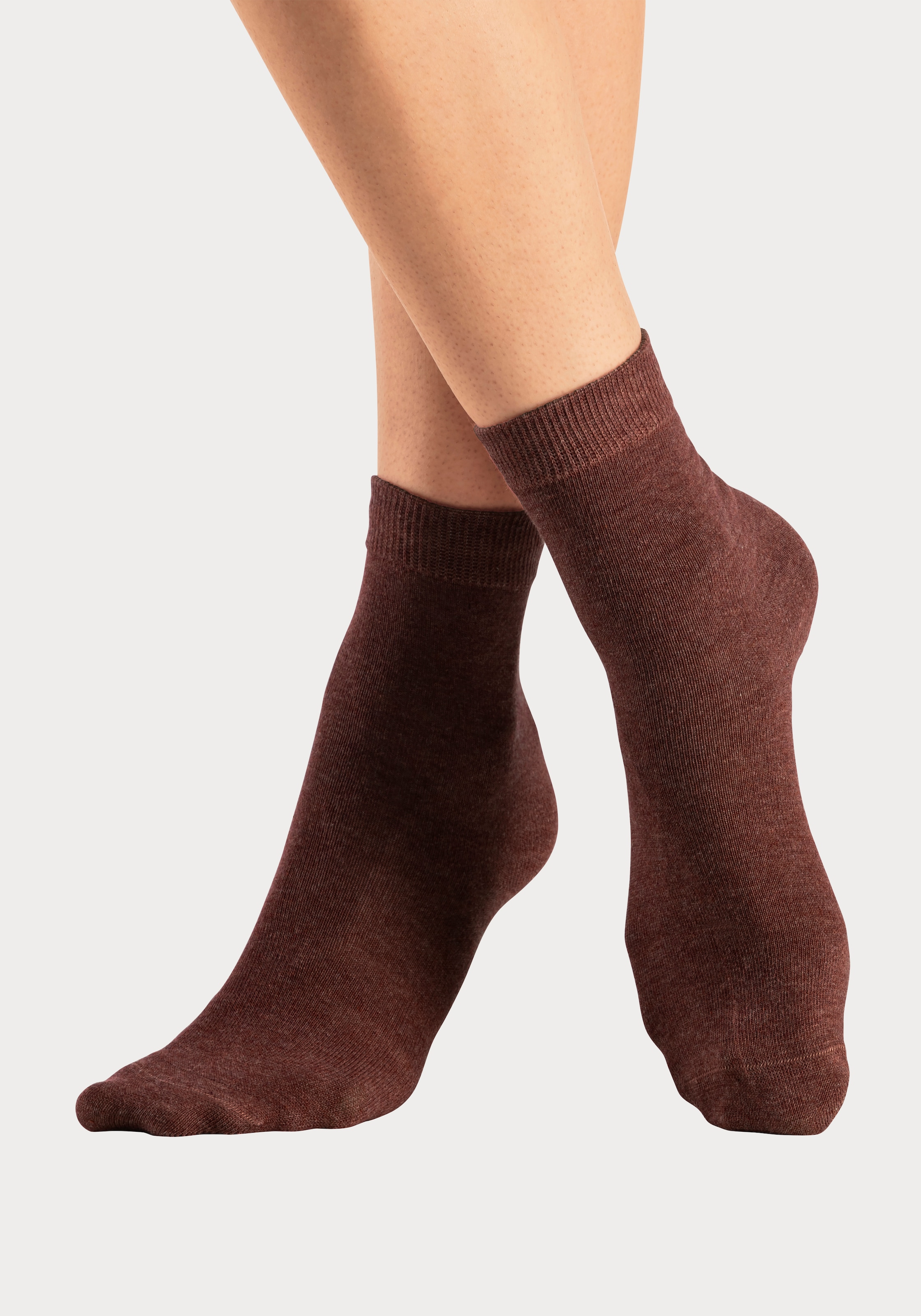 LASCANA Chaussettes basiques Paquet, 7 cuis tlg. en couleurs mélangées vives