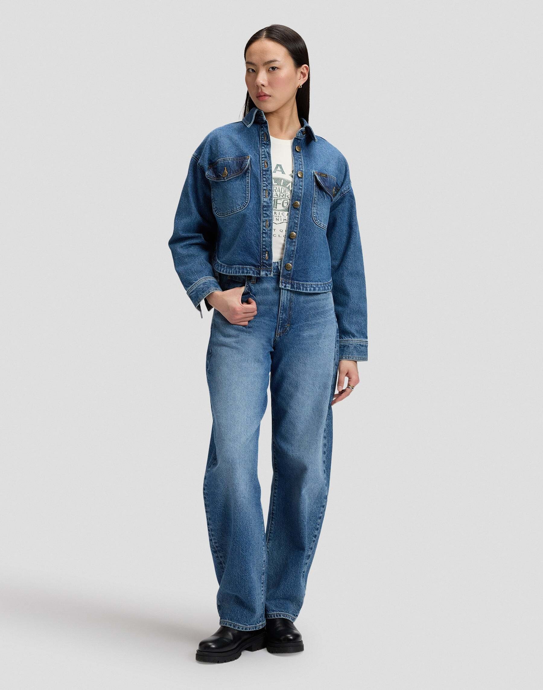 Lee® Blouse en jean »Lee Jeanshemd Flap Pocket«