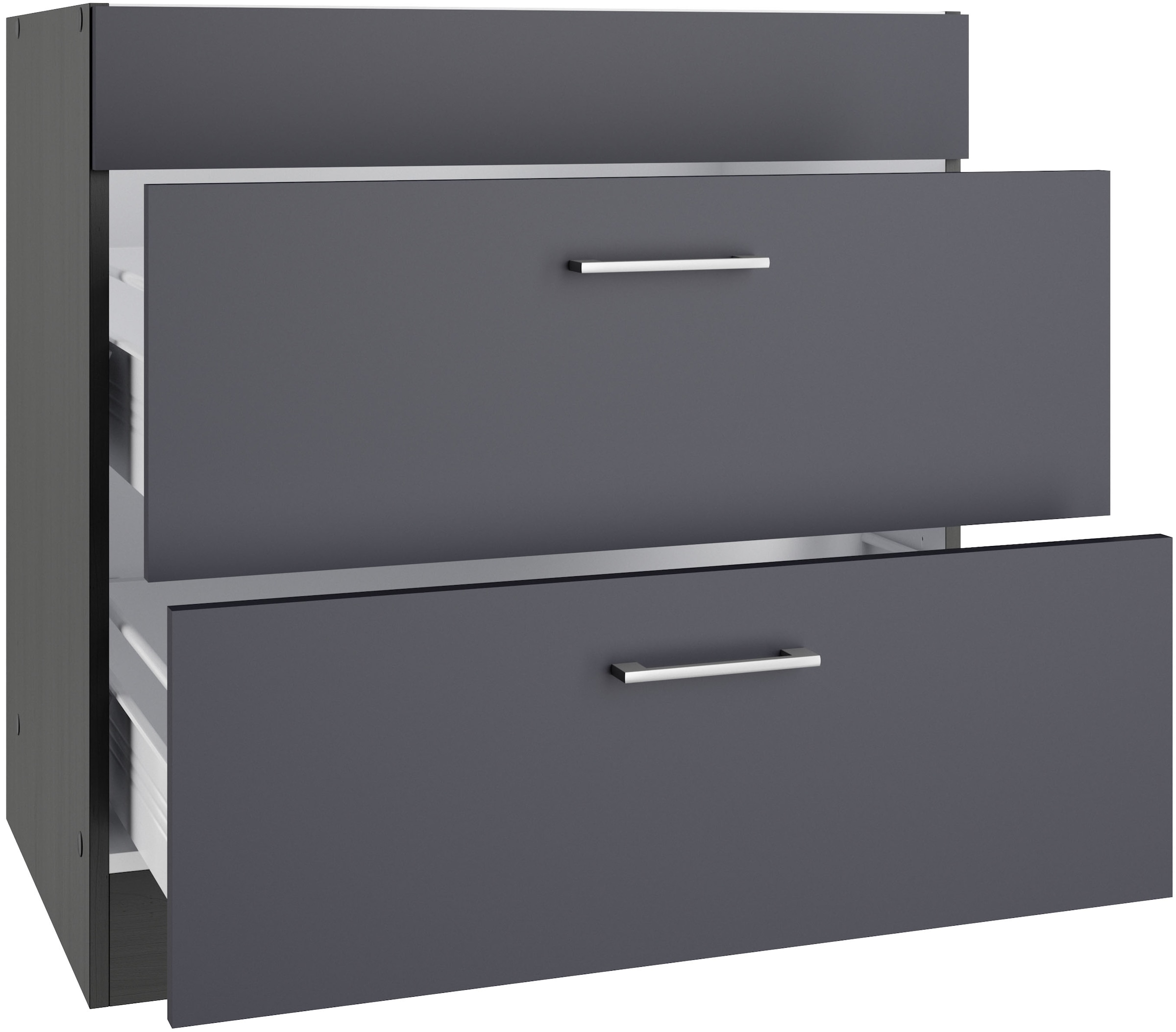 KOCHSTATION Armoire d'encastrement pour table de cuisson »KS-Milan« modification de plaque de cuisson 80 cm, façades mates ou brillantes