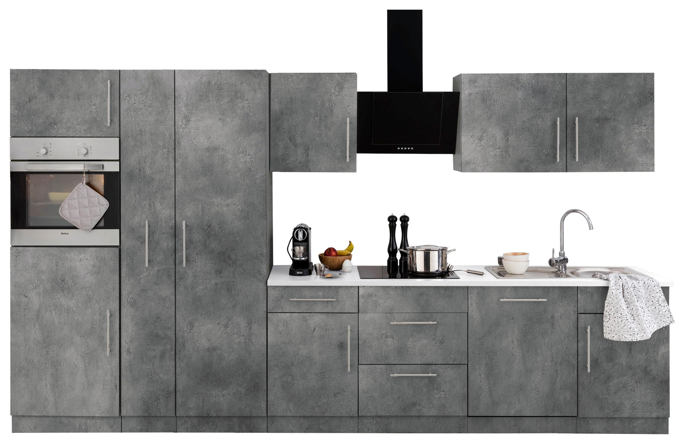 wiho Küchen Kitchenette »Cali« sans appareils électriques, largeur 360 cm