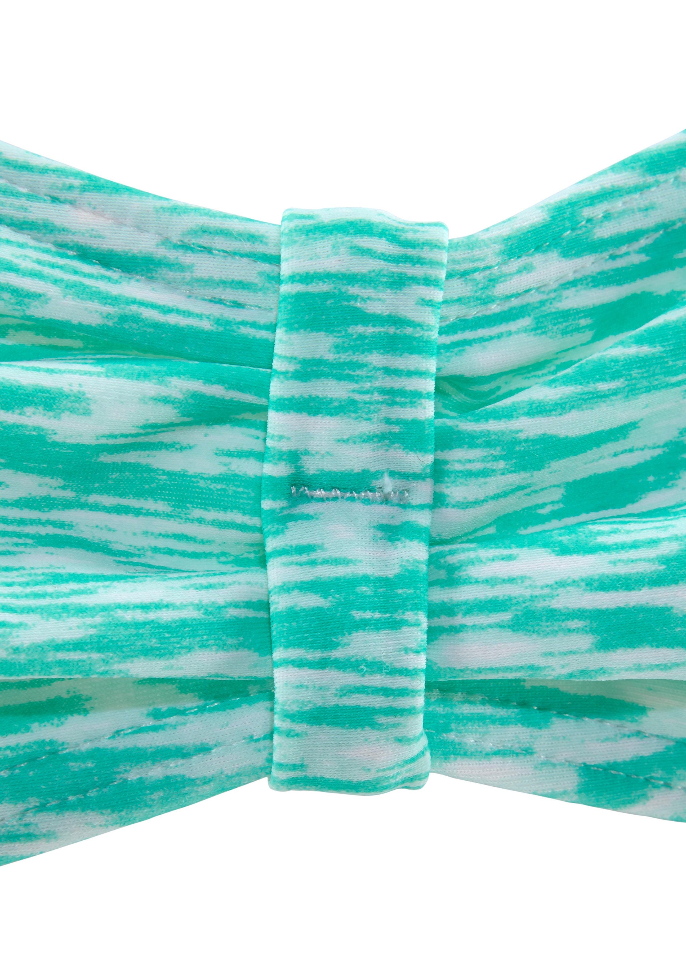 Venice Beach Bandeau-Bikini regulierbares Top, seitliche Stäbchen