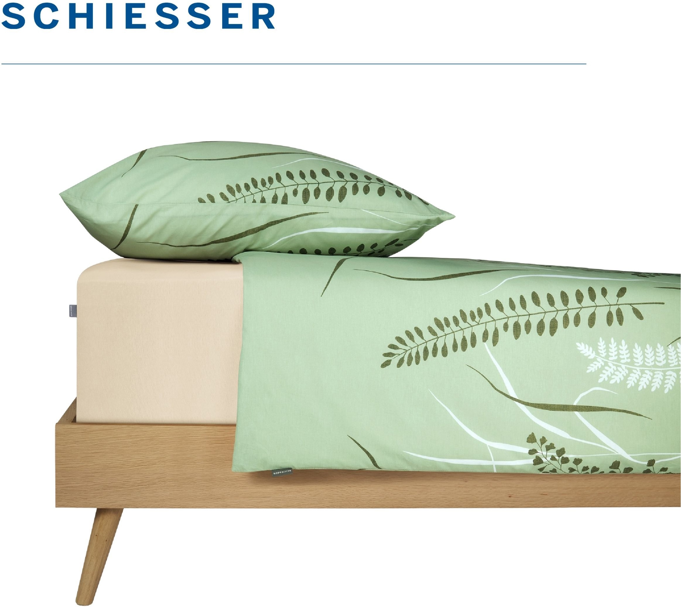 Schiesser Bettwäsche »Annic aus weicher Baumwolle in floralem Dessin« 2 Stk. OEKO-TEX® MADE IN GREEN