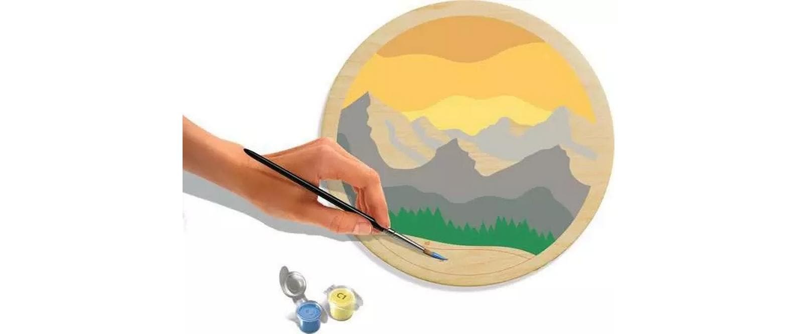 Ravensburger Peinture par numéros »CreArt Wooden – Berge«