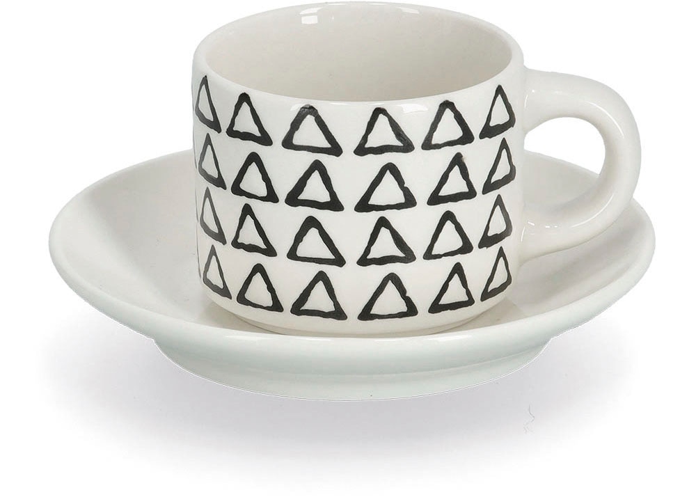 Zeller Present Espressotasse 8-teilig (4 Tassen/4 Untertassen)