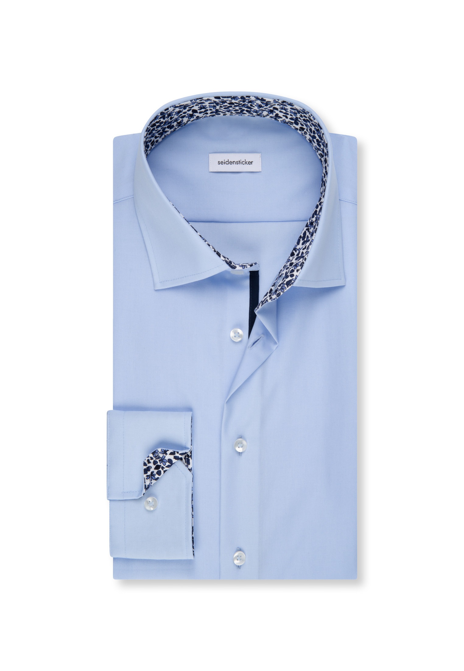 seidensticker Chemise d'affaires »Schwarze Rose« Regular 1/1 Kentkragen Uni