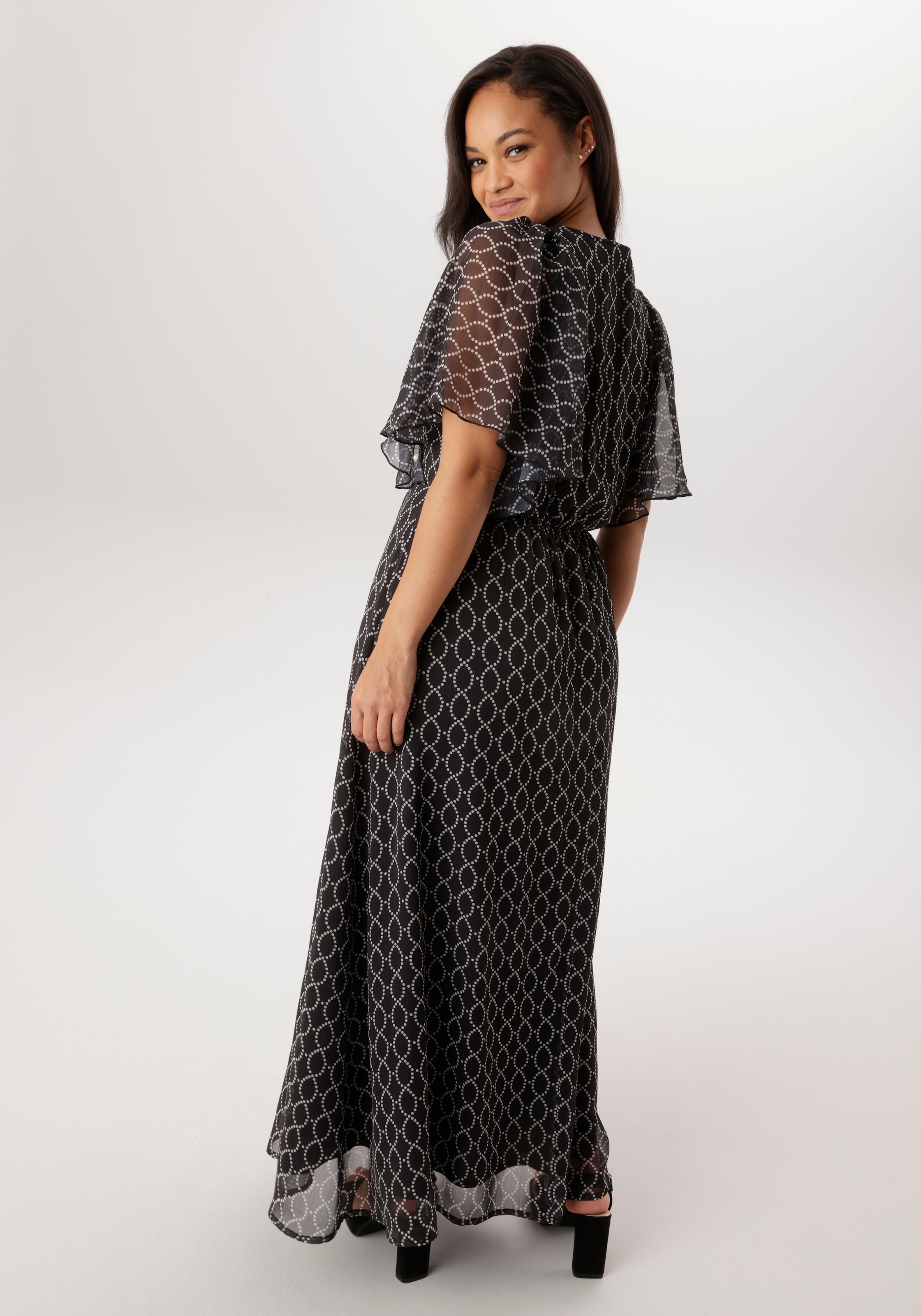 Aniston PLUS Robe en mousseline de soie mit tollem Druck - NEUE KOLLEKTION