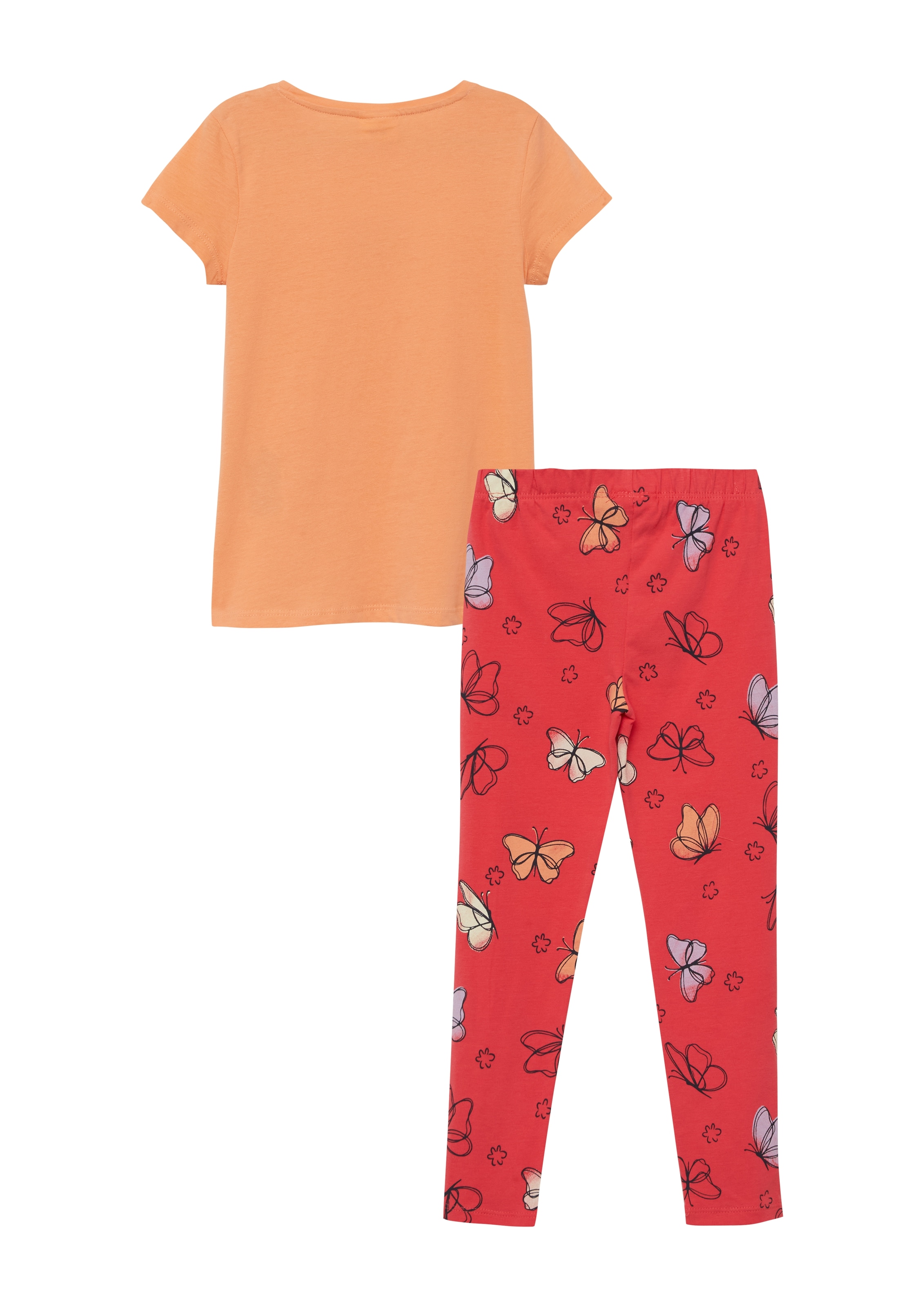 s.Oliver Junior T-shirt & leggings 2 2er Set, gemusterte Leggings und Sommershirt, für Girls