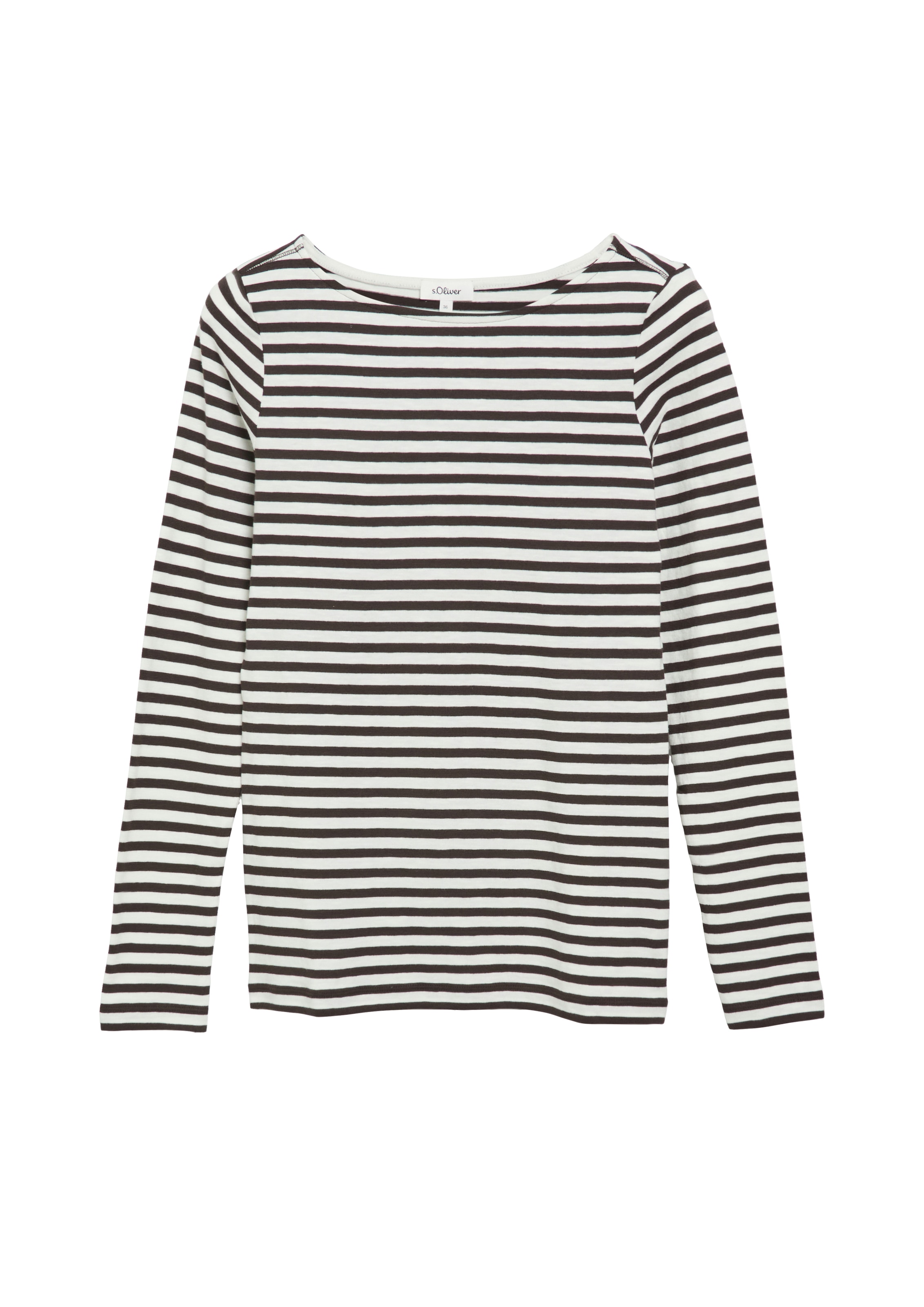 s.Oliver T-shirt à manches longues à motif rayé