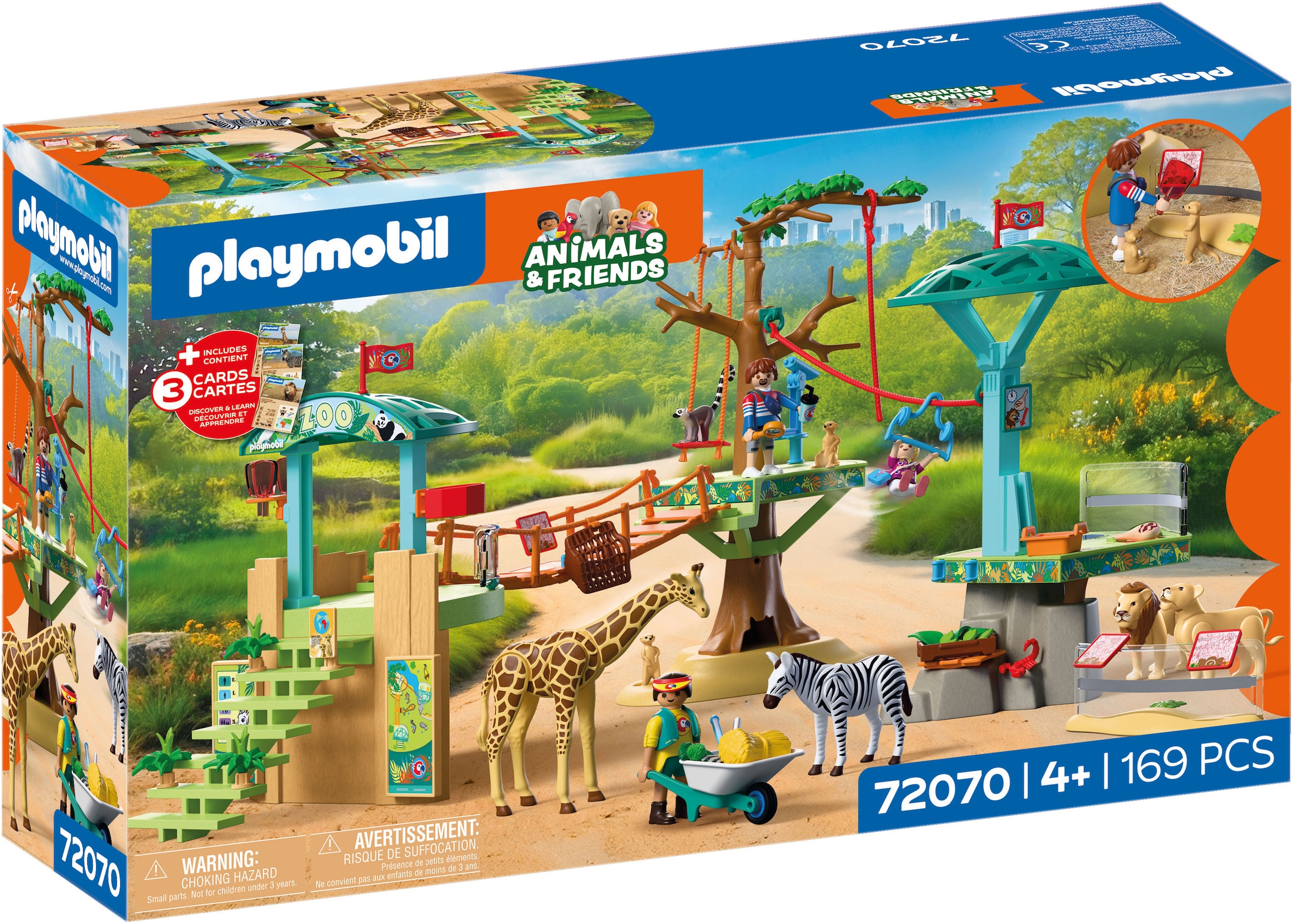 Playmobil® Jeu de construction »Zoo: Wildnis-Kletterpark (72070), Animals & Friends« Made in Europe