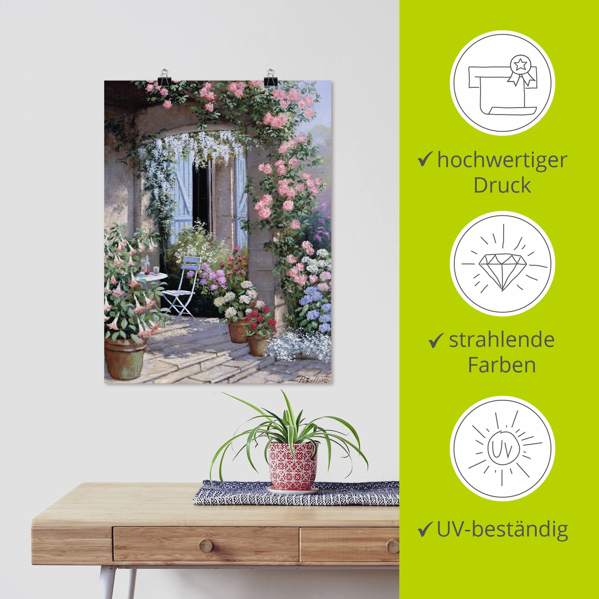Artland Wandbild »Blumenangebot« Garten 1 Stk. tlg. als Leinwandbild, Poster in verschied. Grössen