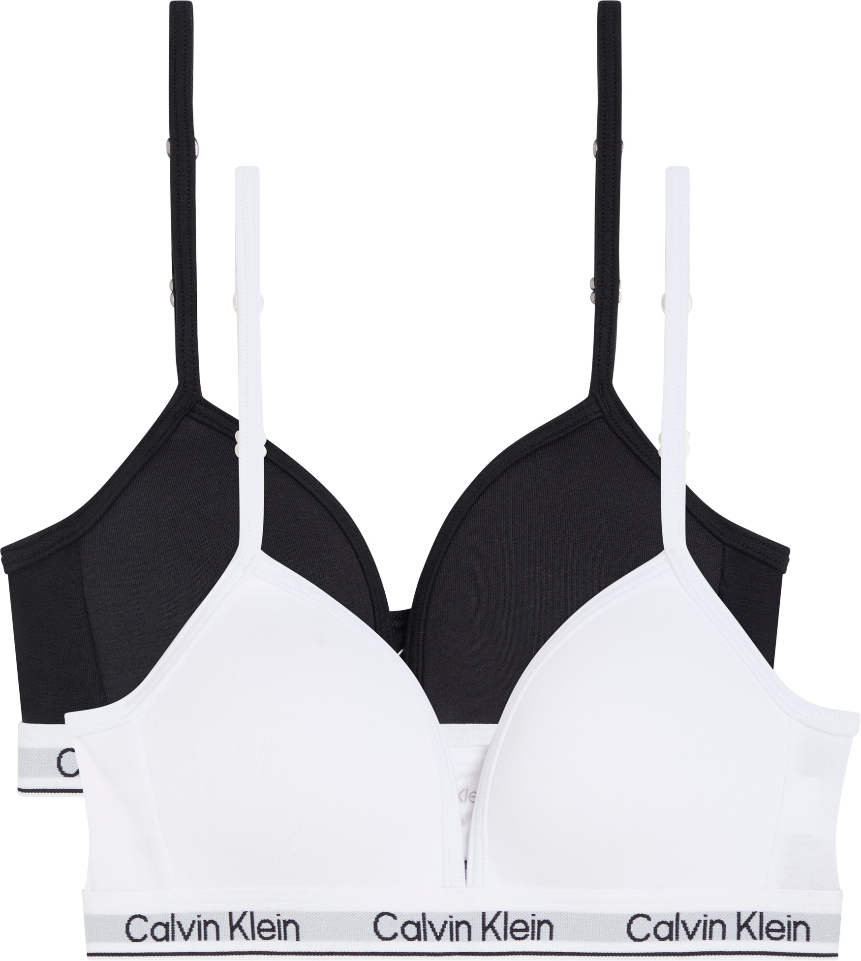 Calvin Klein Underwear Soutien-gorge triangle »2PK TRIANGLE« Paquet, pack de 2, 2 Avec bande à logo