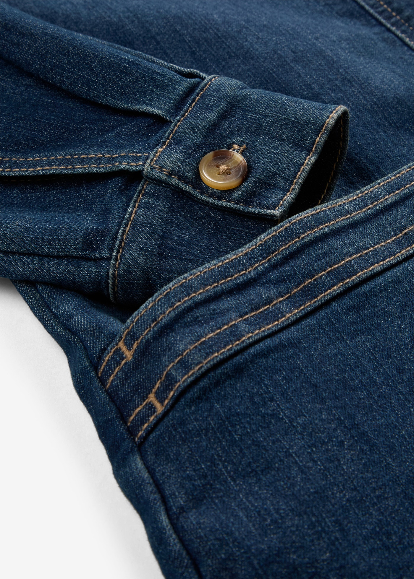 bonprix Veste en jean Coupe régulière, manches longues, en coton, style décontracté