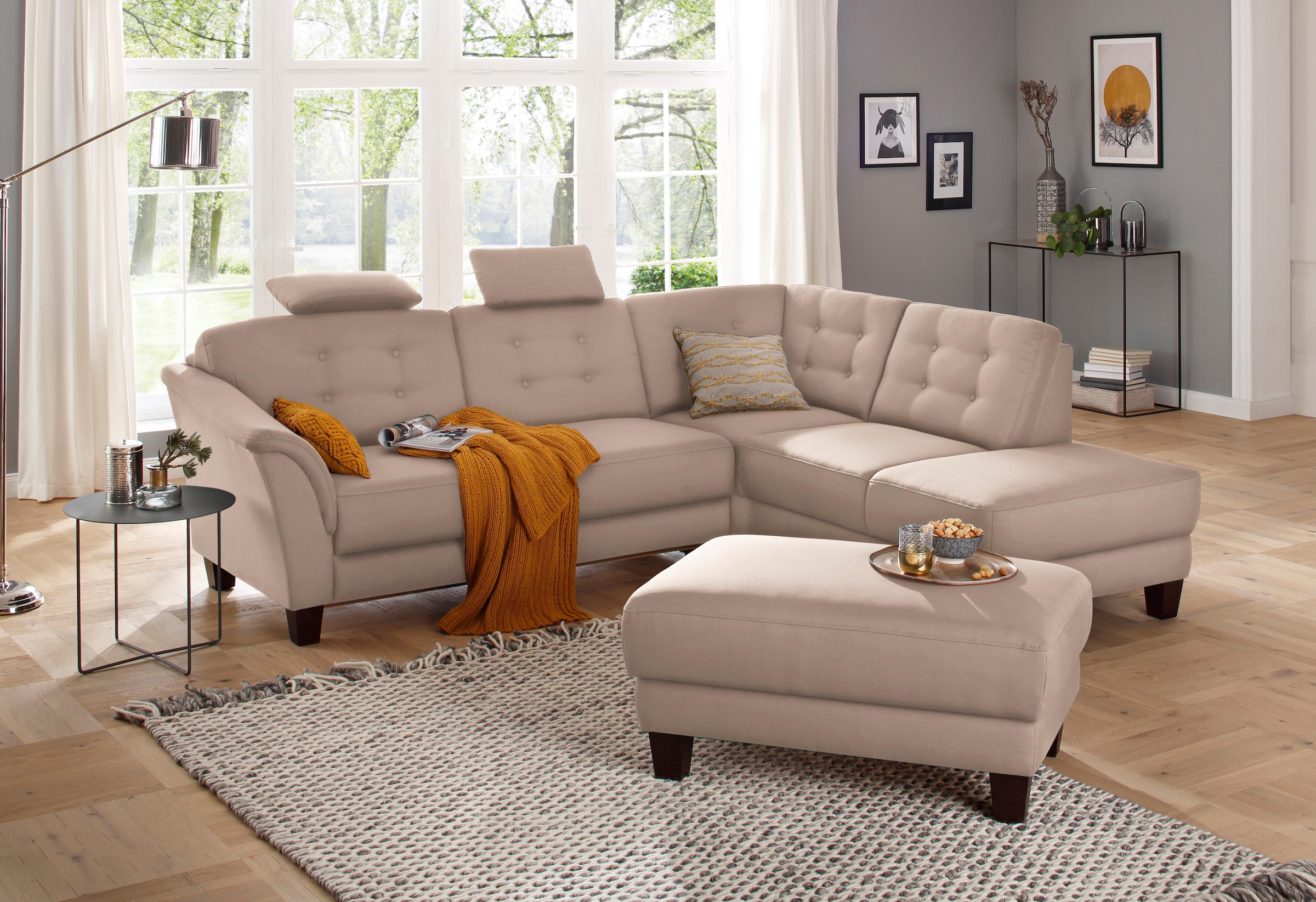 Home affaire Hocker »Trondheim« mit Stauraum, Federkern