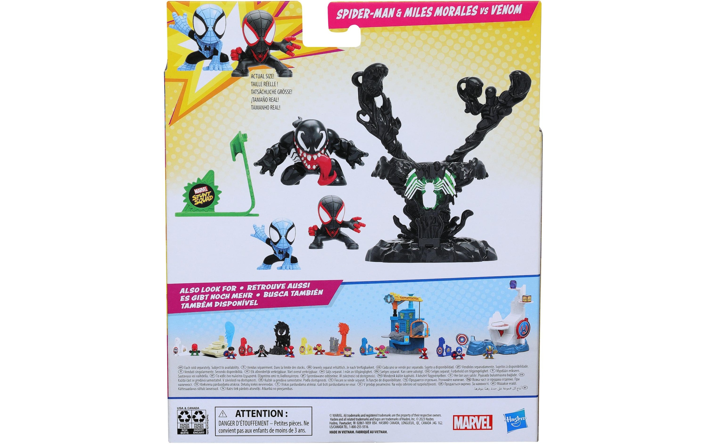 MARVEL Personnage de jeu »Stunt Squad – Spider-Man & Miles Morales vs. Venom«