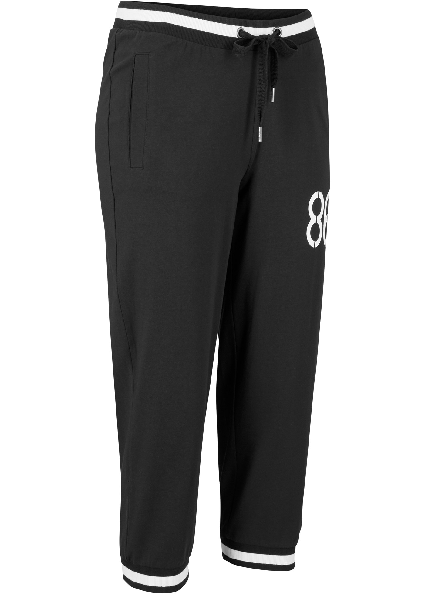 bonprix Jogginghose »Jogginghose, 3/4-Länge aus Baumwollmix«  aus Baumwollmix, mit Stretch-Material, Regular Fit, casual Stil